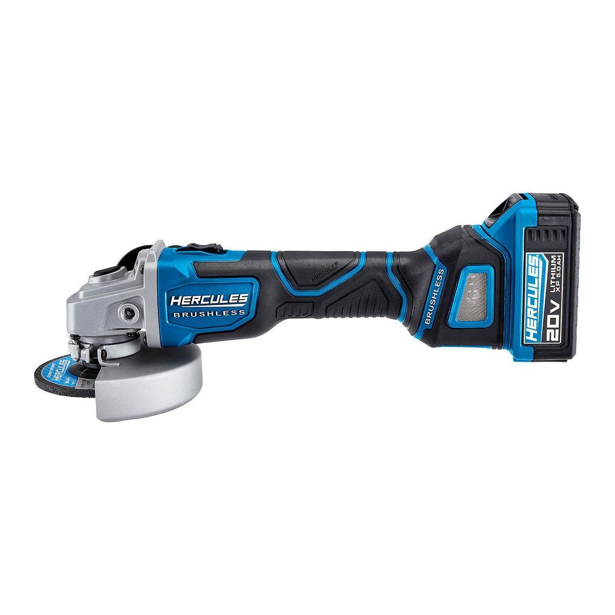 HERCULES - 20V Brushless Cordless, 4-1/2 in./5 in. Slide-Switch Angle Grinder - Tool Only - 56903