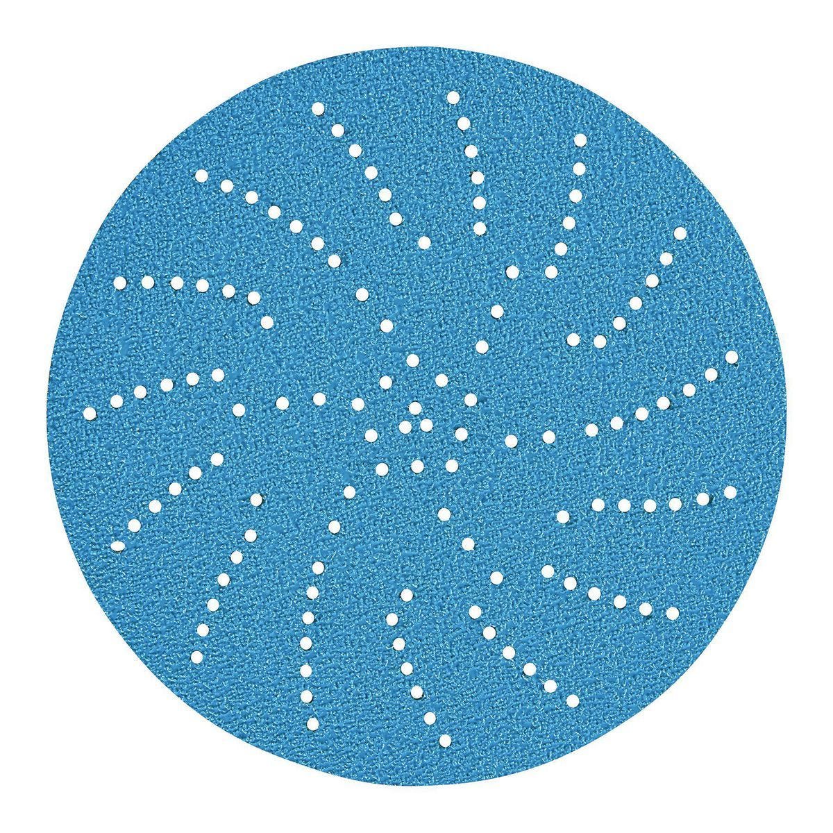 HERCULES - 6 in., 40-Grit Hook-and-Loop Multihole Pattern Sanding Disc with Ceramic Alumina Grain, 5-Pack - 58812