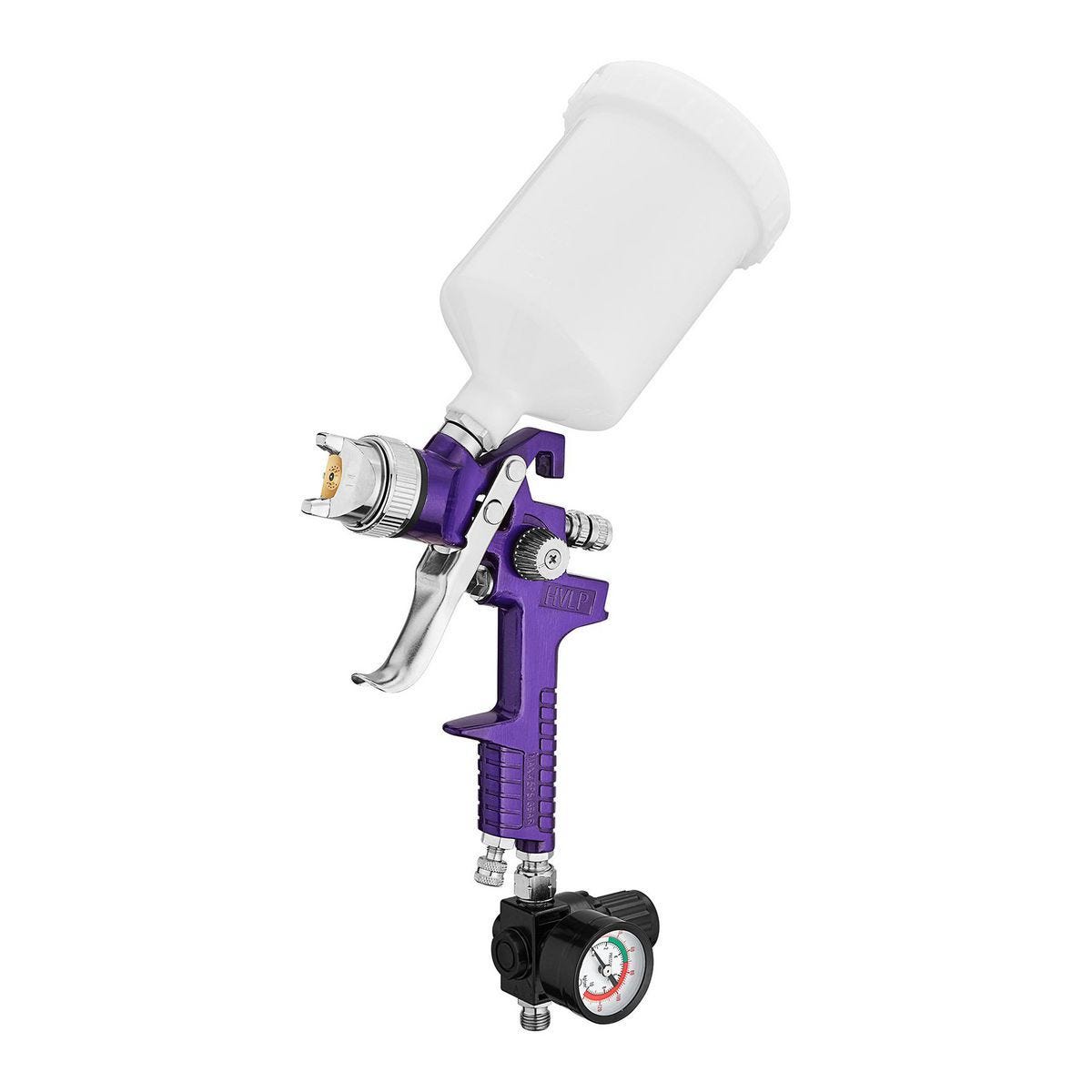 Pistola de aire HVLP de gravedad de 20 oz con regulador y boquilla de 1.4 mm | 62381