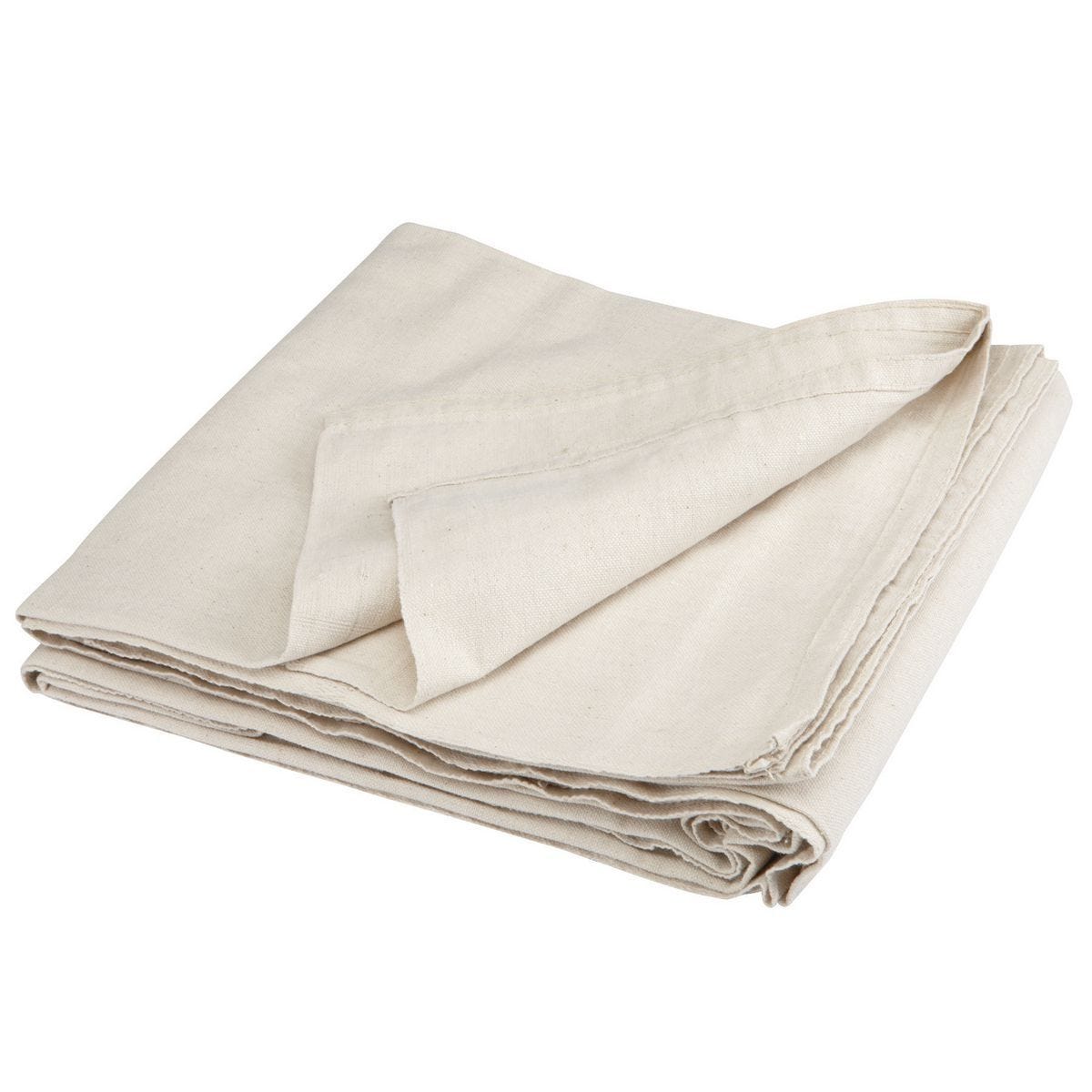 Lona protectora para pintura de 4 x 12 pies, tela de 10 oz - Natural | 69309