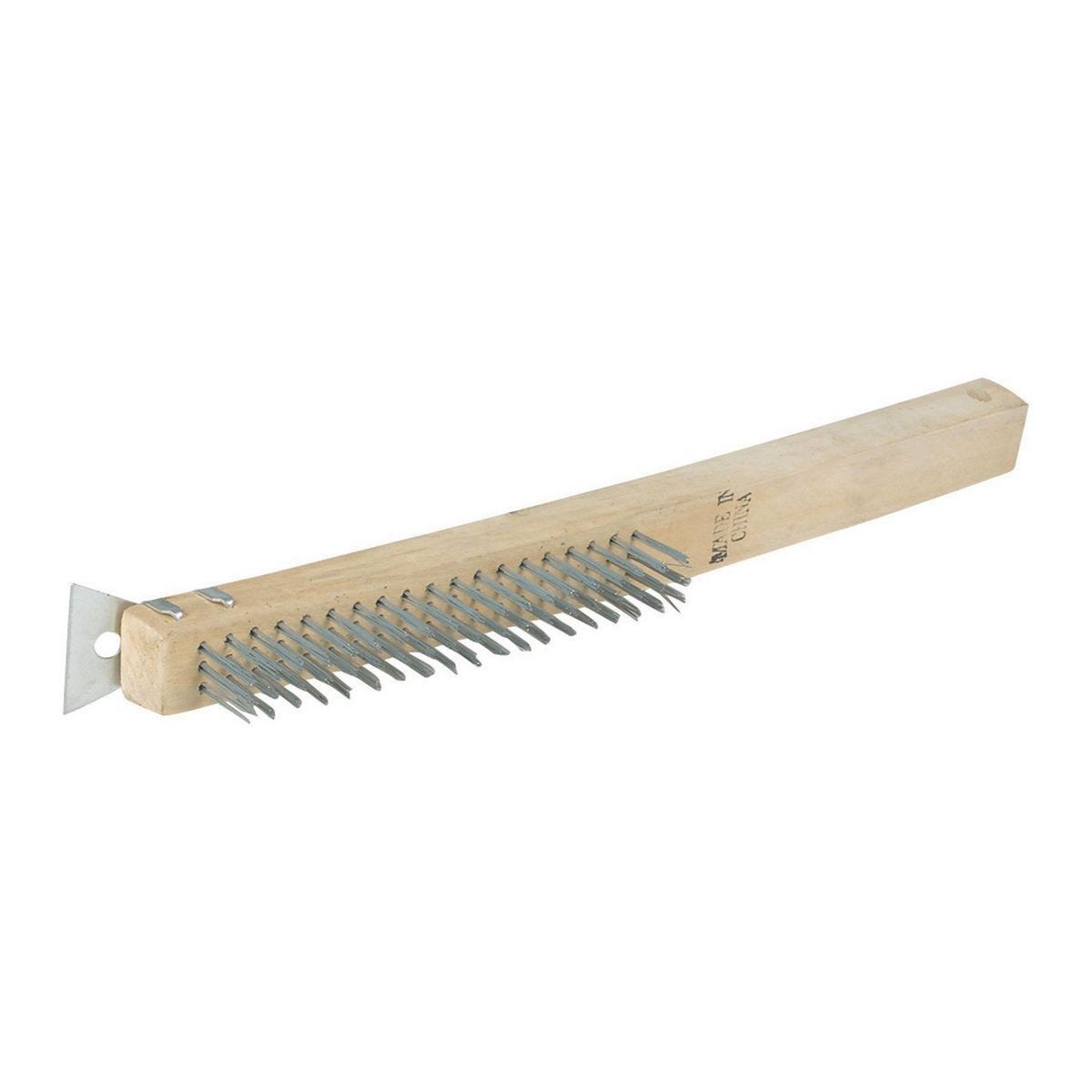Cepillo de alambre con raspador para limpieza general | 69640