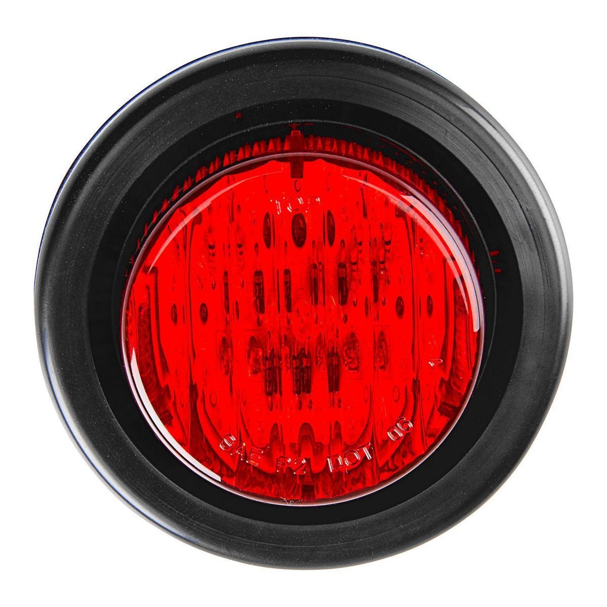 Luz trasera y de marcación LED redonda roja de 2 pulgadas para remolque | 64830