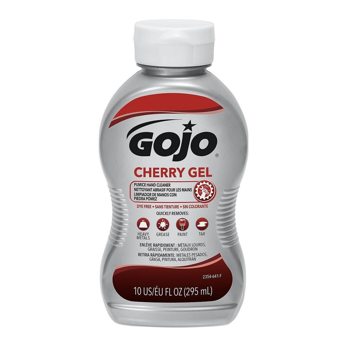 Limpiador de manos en gel con piedra pómez y aroma a cereza GOJO de 10 oz. | 73227