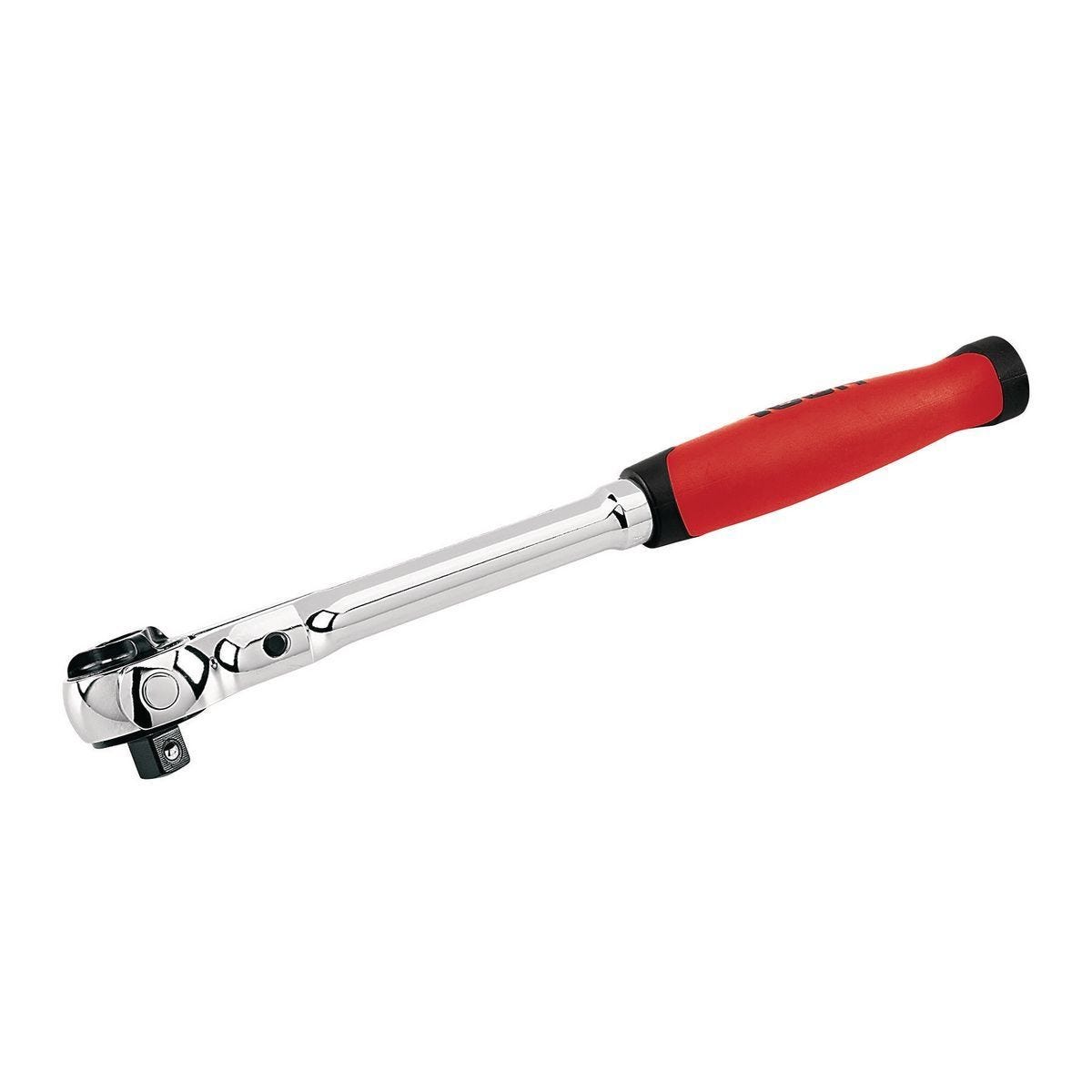 Llave de carraca profesional con cabeza giratoria de 3/8 pulgadas y empuñadura cómoda | 64698