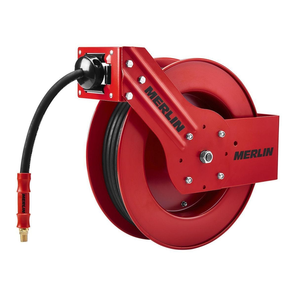Carrete retráctil para manguera de aire premium de 3/8 pulg. x 50 pies con manguera MERLIN™ | 58550