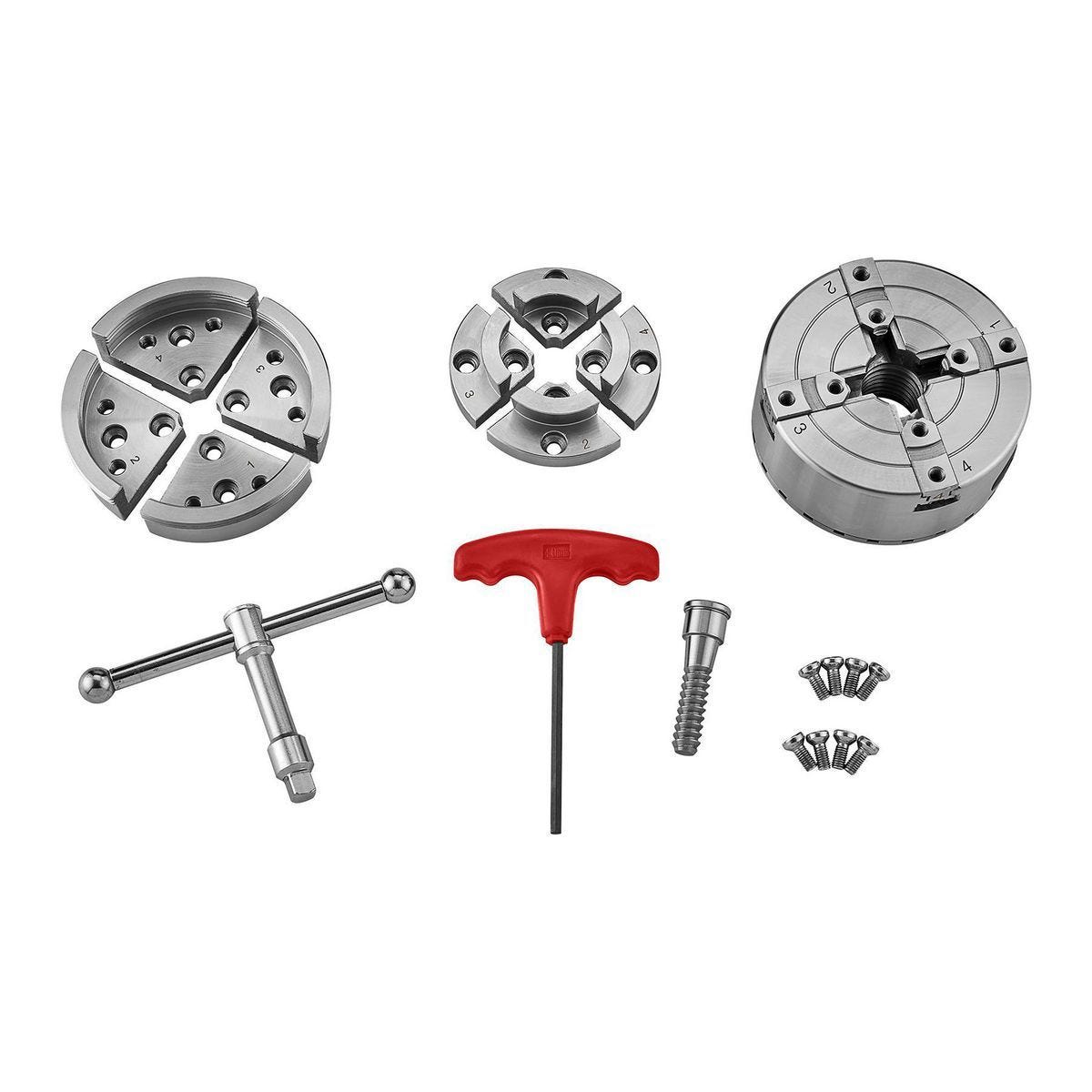 Juego de Chuck para Torno de Madera BAUER, 6 Piezas | 59841