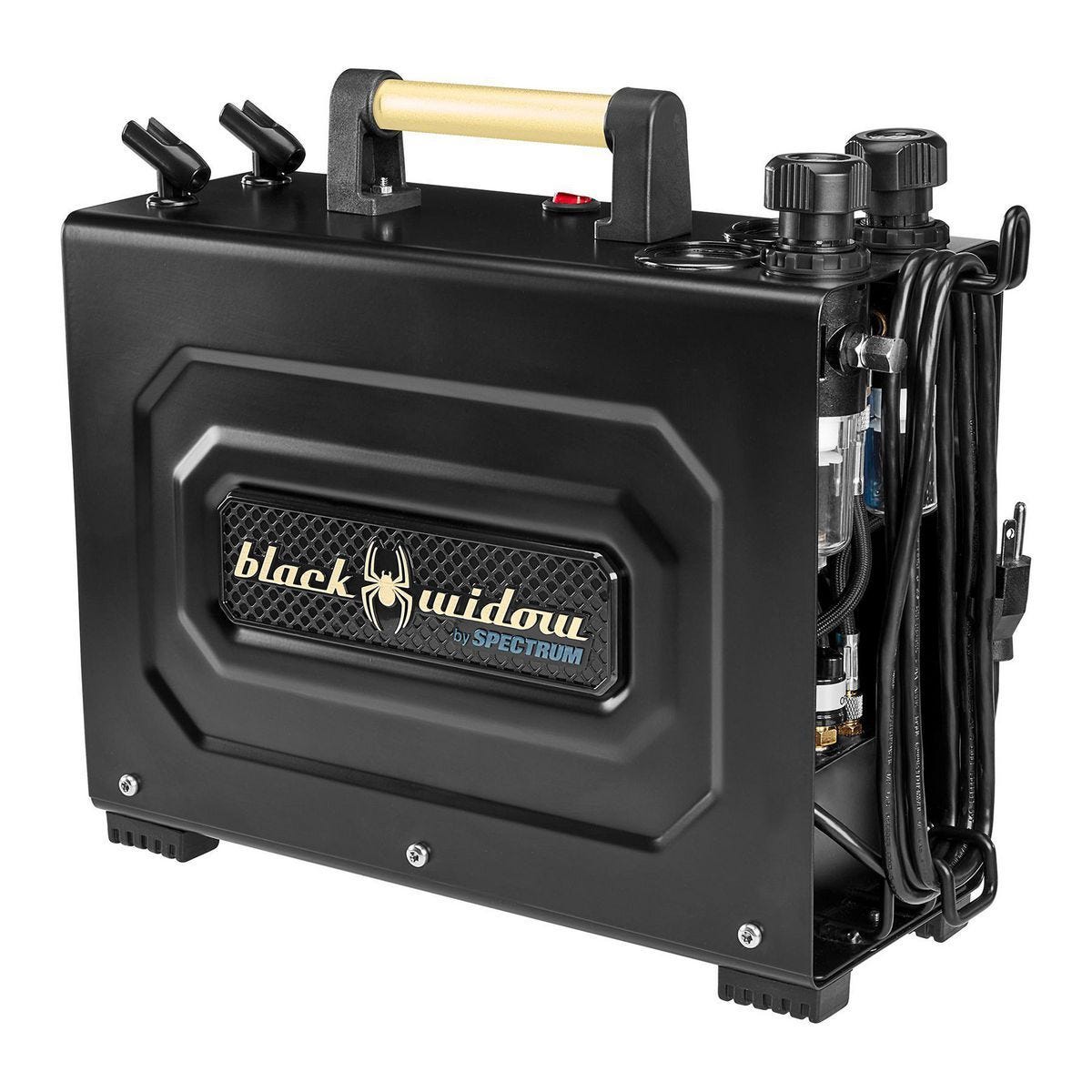Kit profesional de compresor para aerógrafo con doble regulador y tanque de 2 litros | 59508