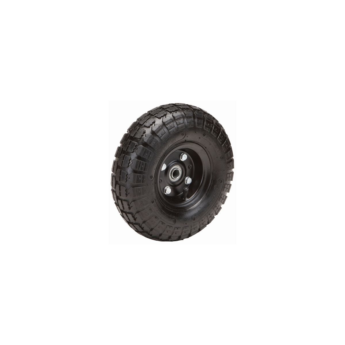 Llanta neumática de 10 pulgadas con centro negro para jardinería y remolques | 67465