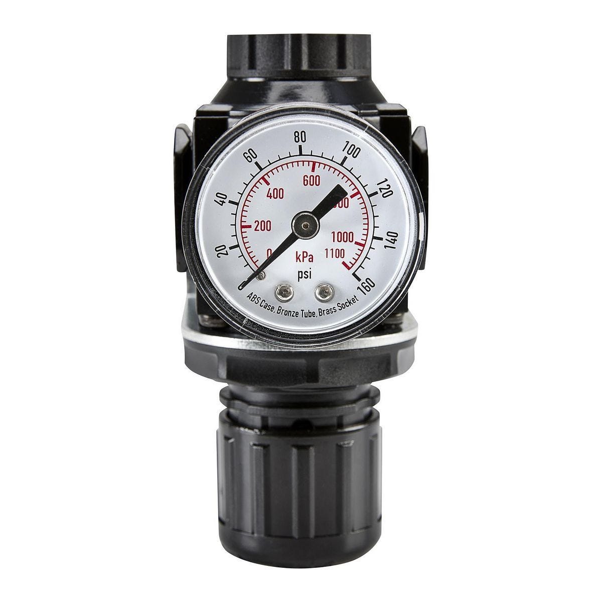 Regulador de aire compacto con manómetro de 1/4 pulg. NPT | 58183