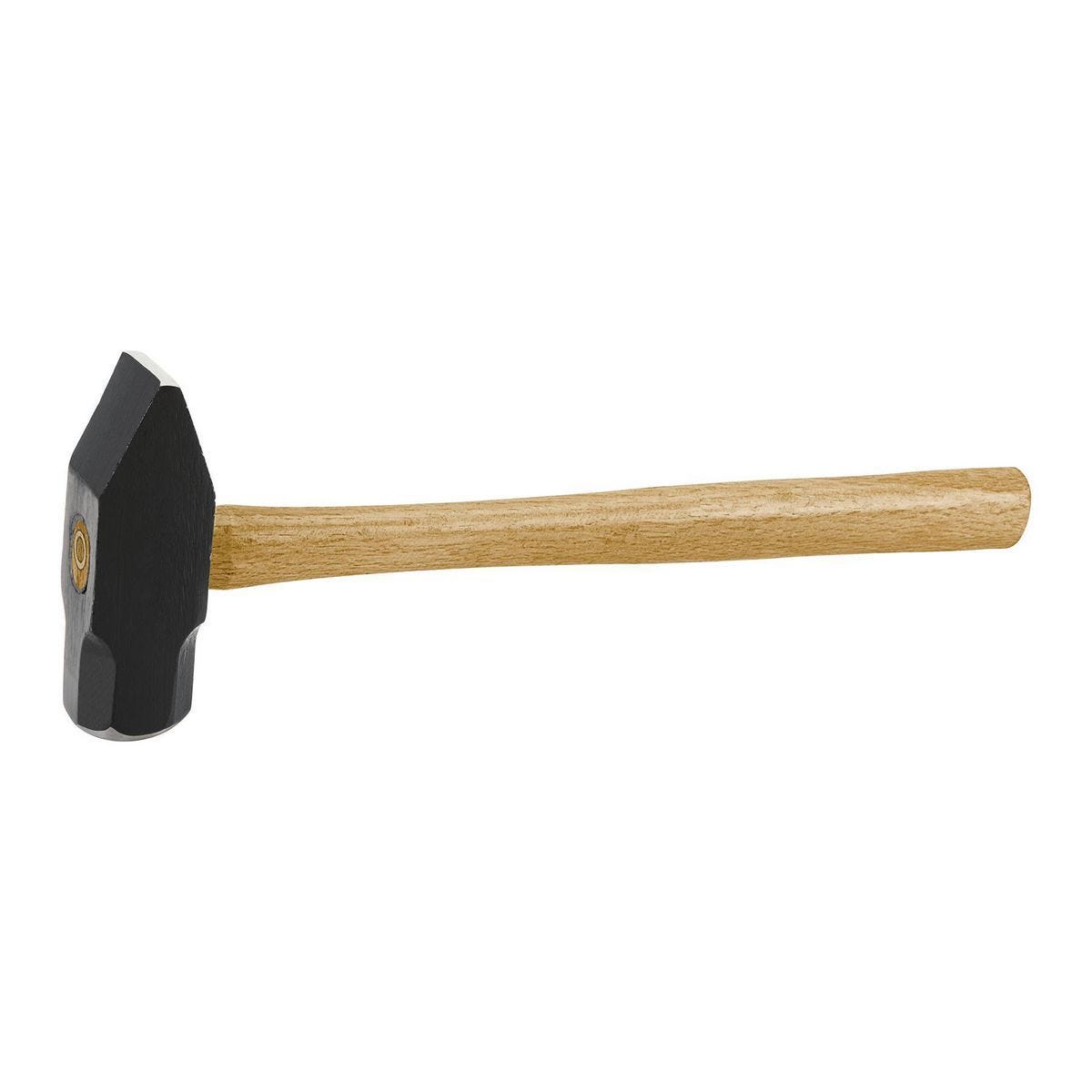 Martillo de acero con peña cruzada de 3 lb y mango de madera dura