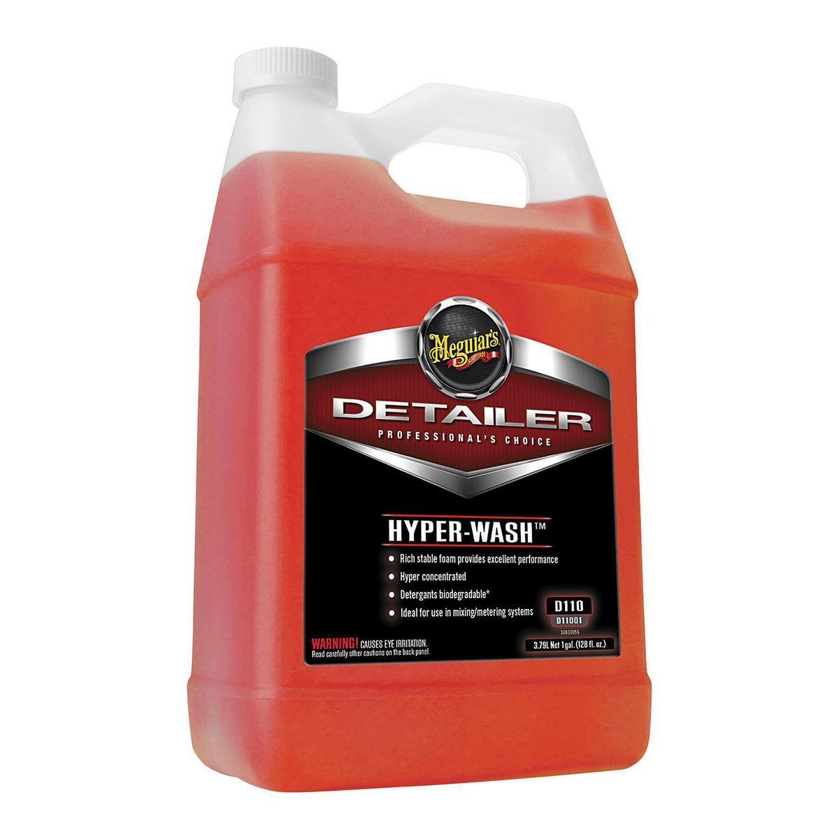 Meguiar's Hyper-Wash D11001, lavado de autos hiperconcentrado profesional, 1 galón | D11001