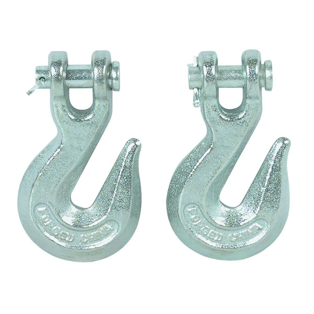 Ganchos de agarre tipo clevis de 3/8 pulgadas, capacidad 5400 lb, paquete de 2 piezas | 34145