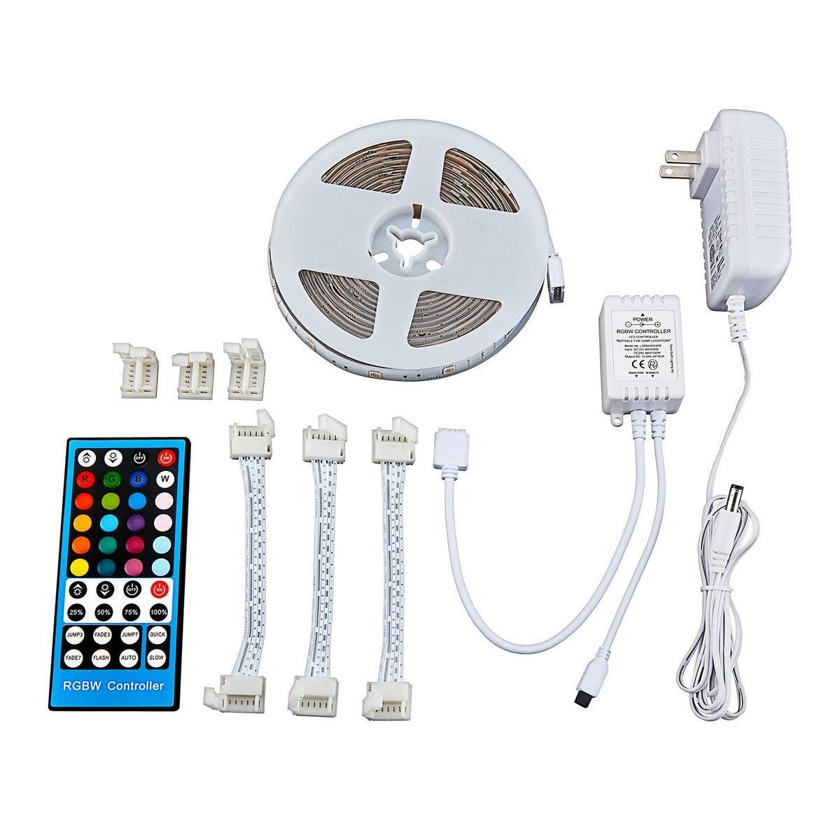 Cinta LED de 12 pies con control remoto para iluminación de gabinetes y estantes | 70030