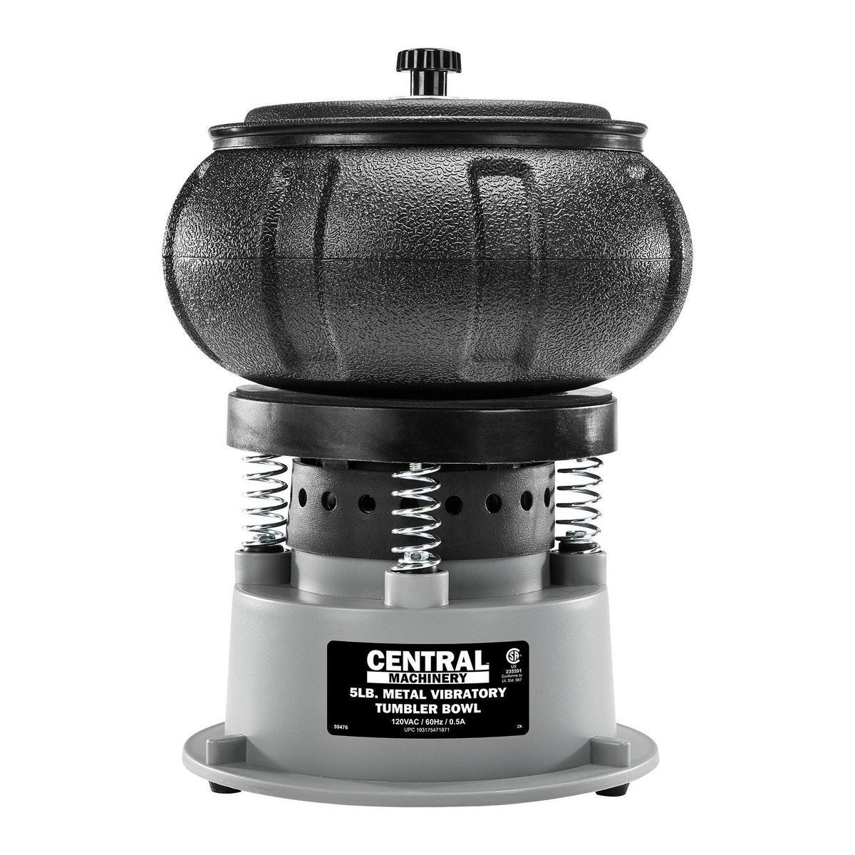 Tromel vibratorio para metal de 5 lb, pulido y acabado de piezas pequeñas | 59476