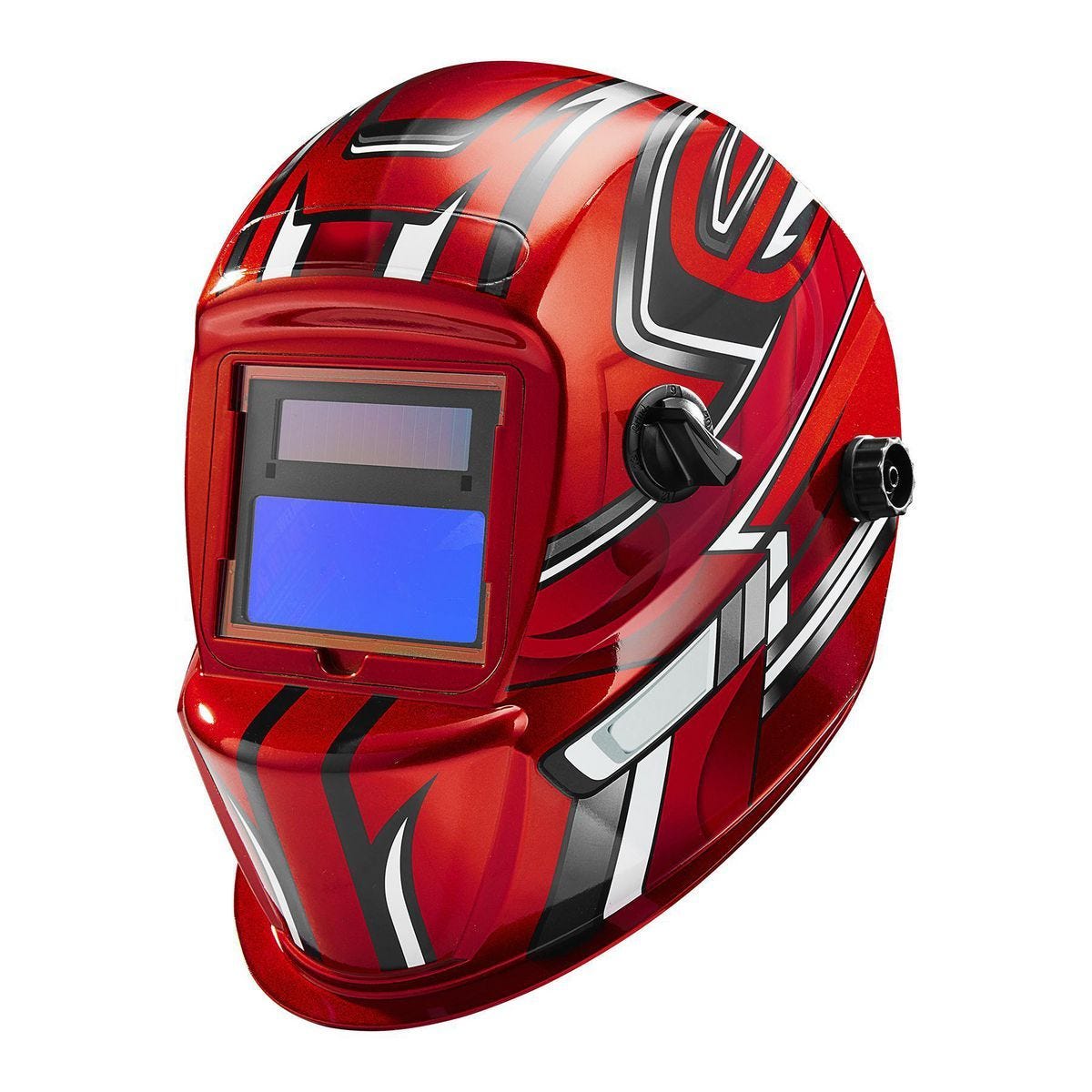Casco de Soldar con Lente Auto-Oscureciente Red Design, Protección UV/IR | 63121