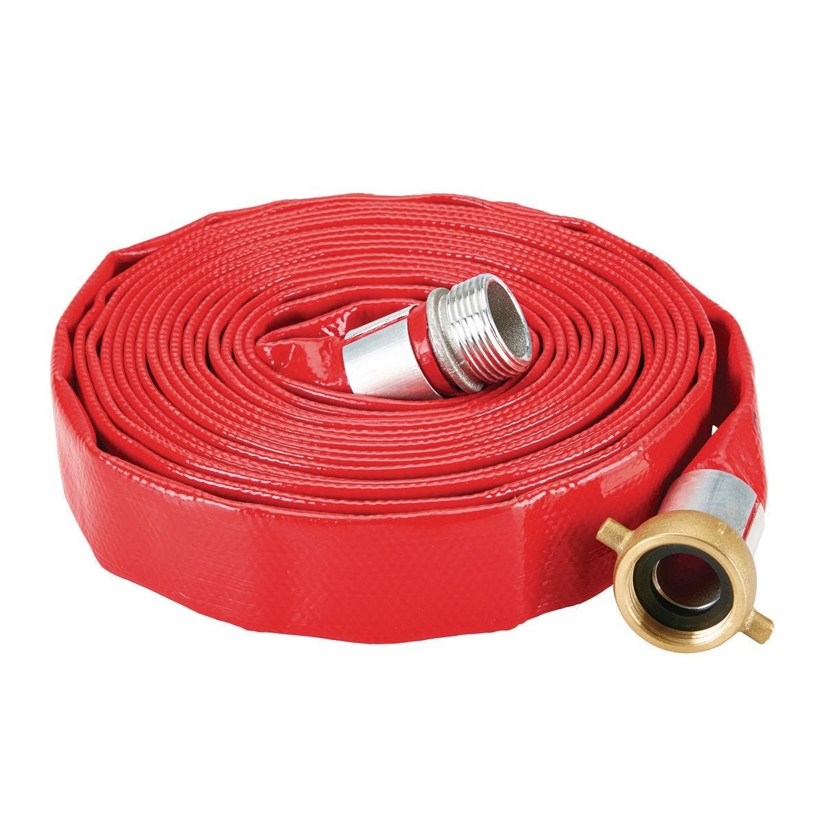 Manguera de descarga de PVC de 1 pulgada x 25 pies, resistente para evacuación de aguas residuales | 63413