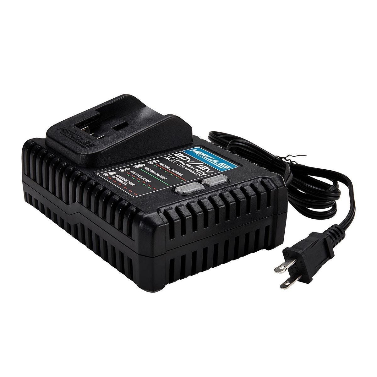 Cargador de baterías HERCULES 20V/12V de iones de litio de 4 amperios | HC04