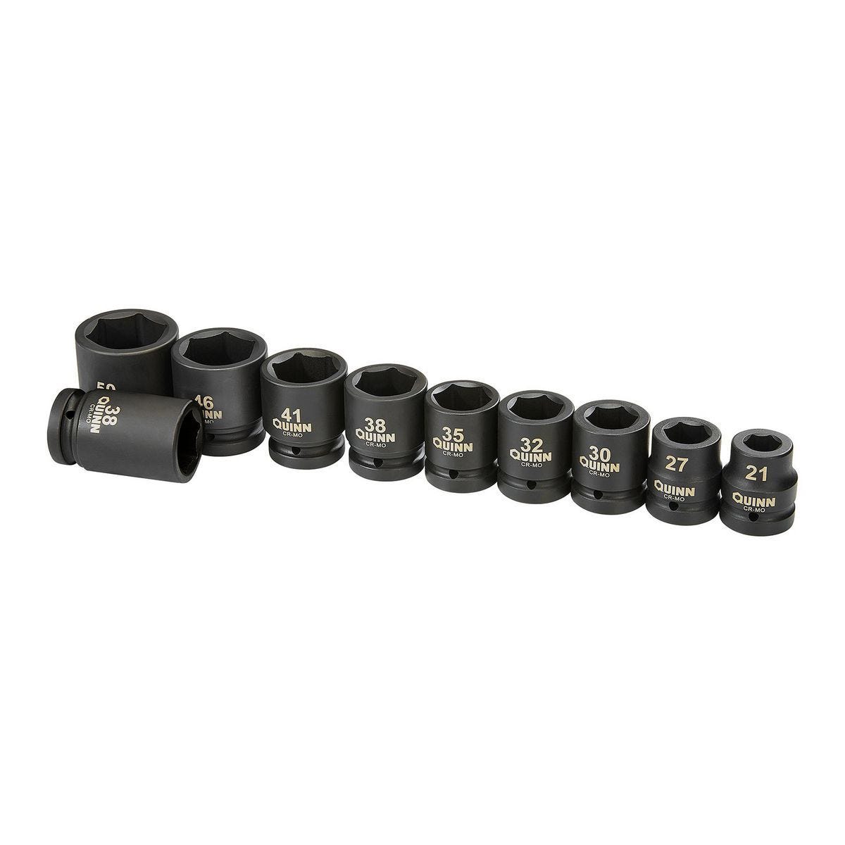 Juego de dados de impacto métricos de 1 pulgada, 10 piezas | 70181