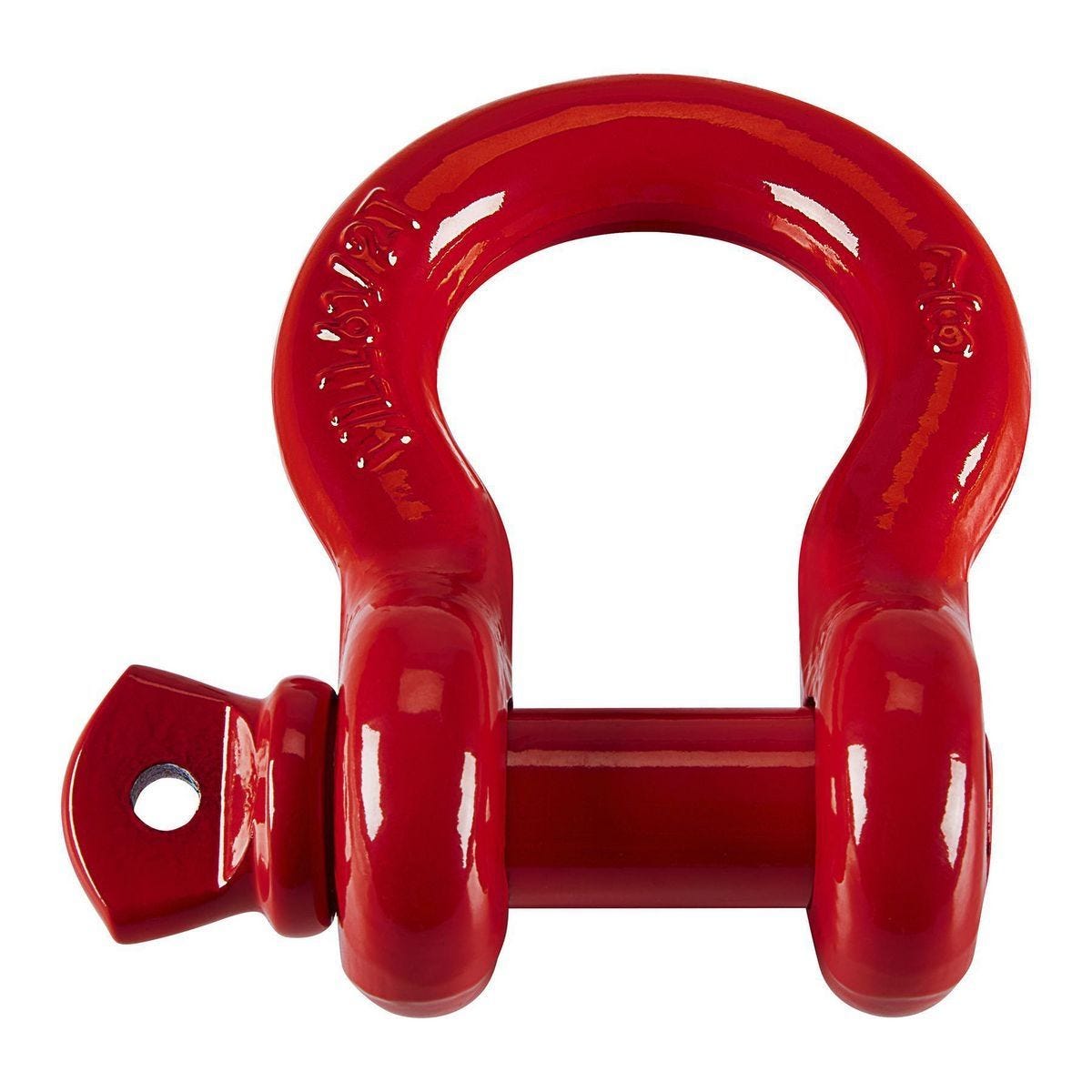 Grillete tipo D de 7/8 pulgadas para remolque y eslingas, color rojo | 58633