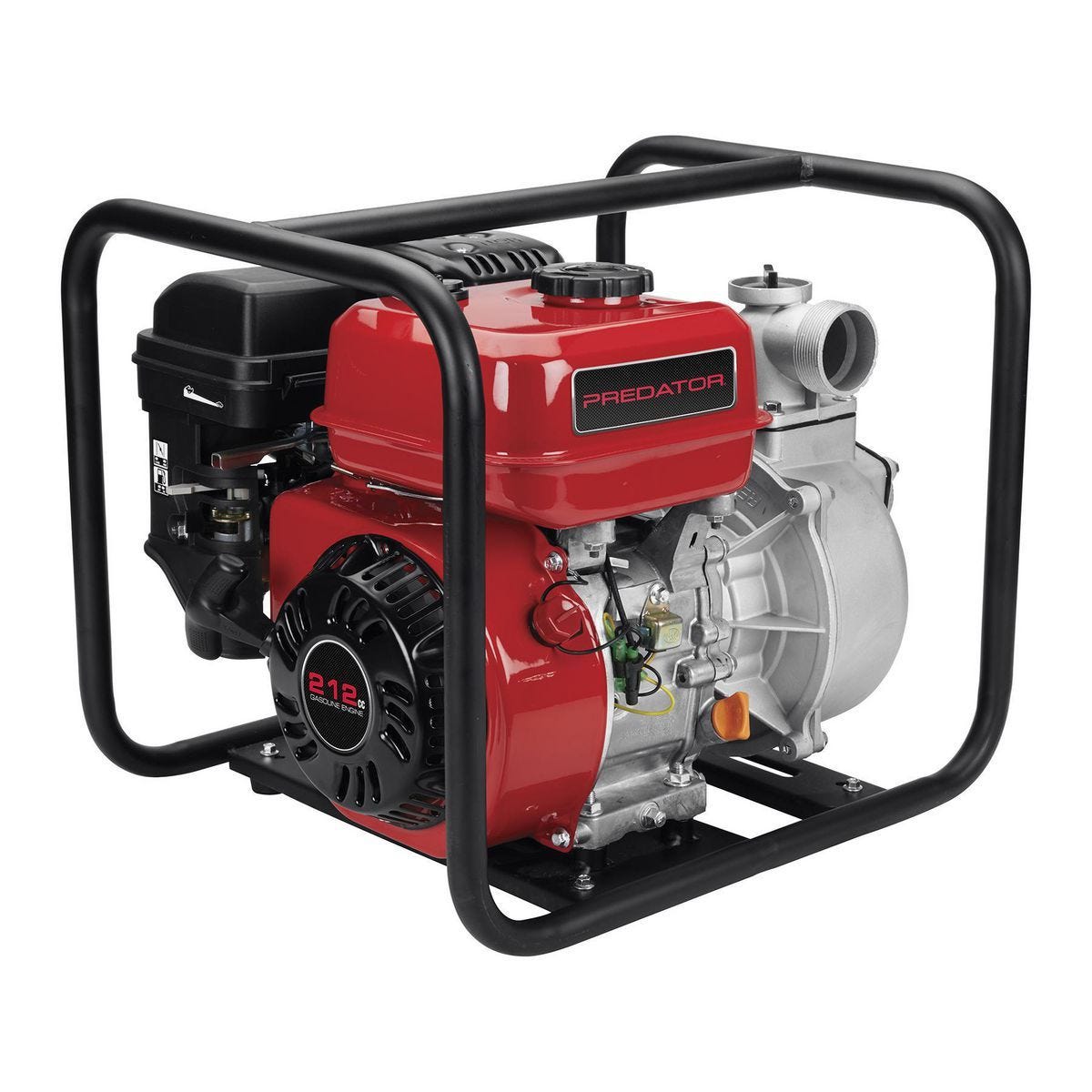 Bomba de agua a gasolina semi trituradora de 2 pulgadas y 212cc, 158 GPM | 63405