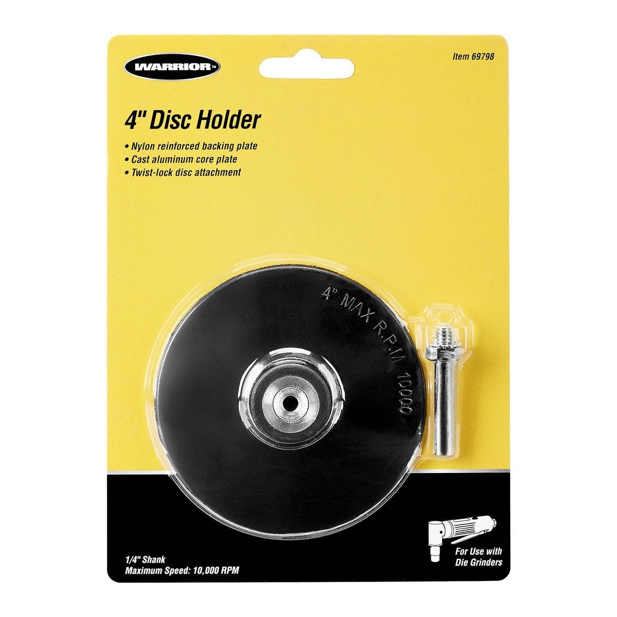 Portadiscos flexible de 4 pulgadas con vástago de 1/4 pulgada | 69798