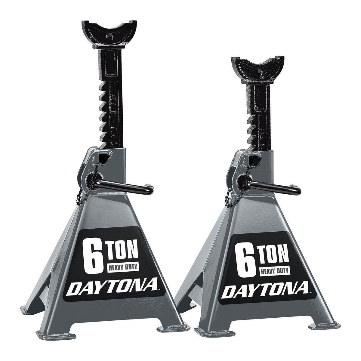 Gatos de seguridad de 6 toneladas con trinquete, color gris pizarra | DJS6GRY
