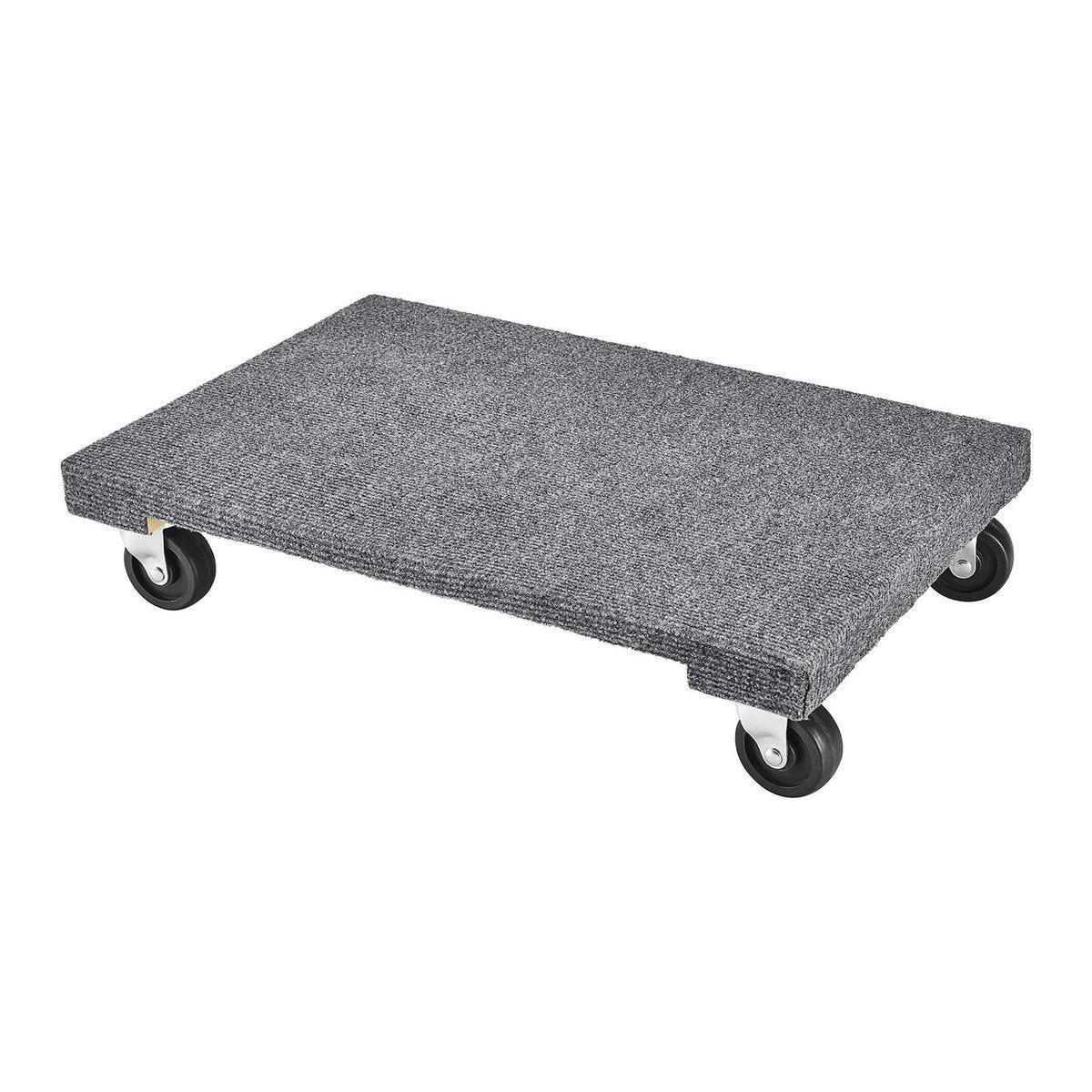 Dolly de madera sólida con alfombra, capacidad 1000 lb, 24 x 16 pulgadas | 59102