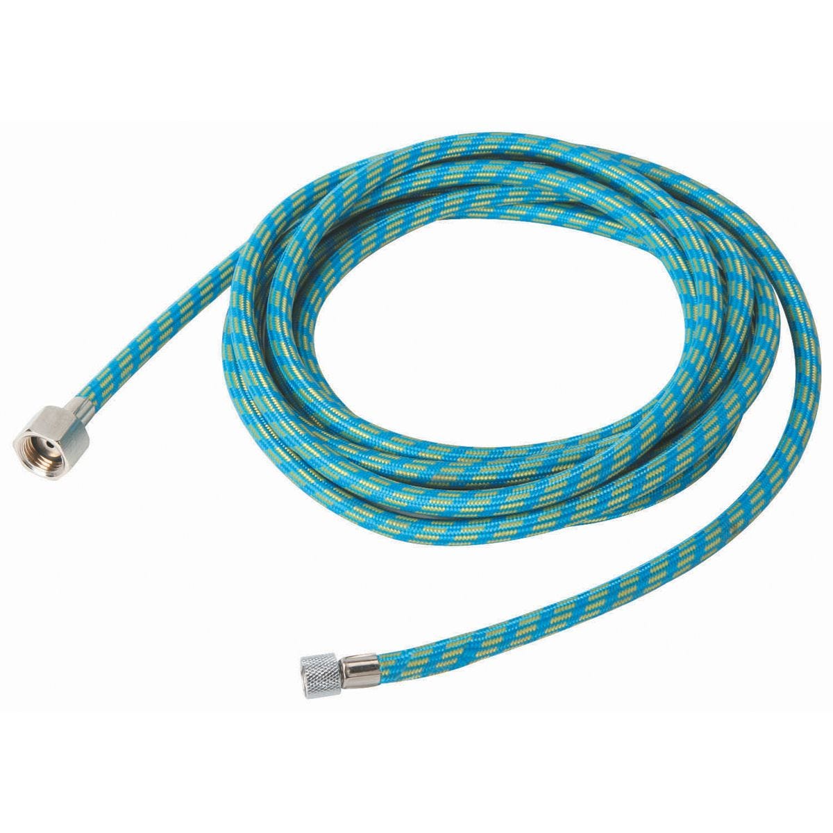 Manguera para aerógrafo de nailon trenzado de 1/4 pulg. x 10 pies, con conexiones de 1/4 pulg. NPT y 1/8 pulg. NPS | 69578