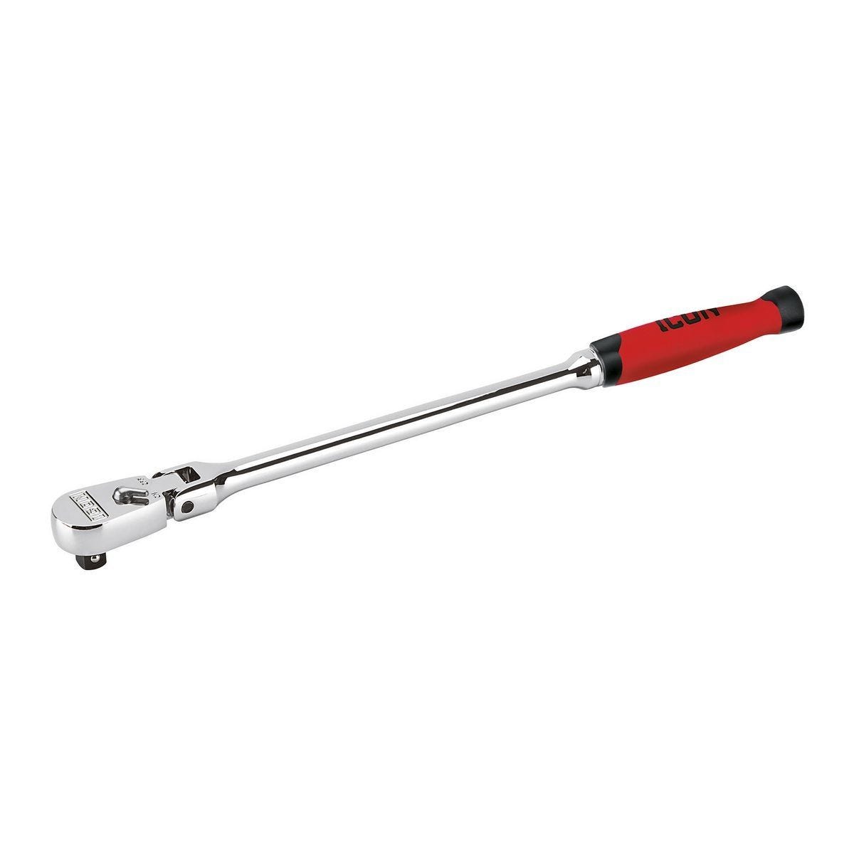 Llave de carraca profesional de 1/2 pulgada con cabeza flexible y empuñadura cómoda | R3FG