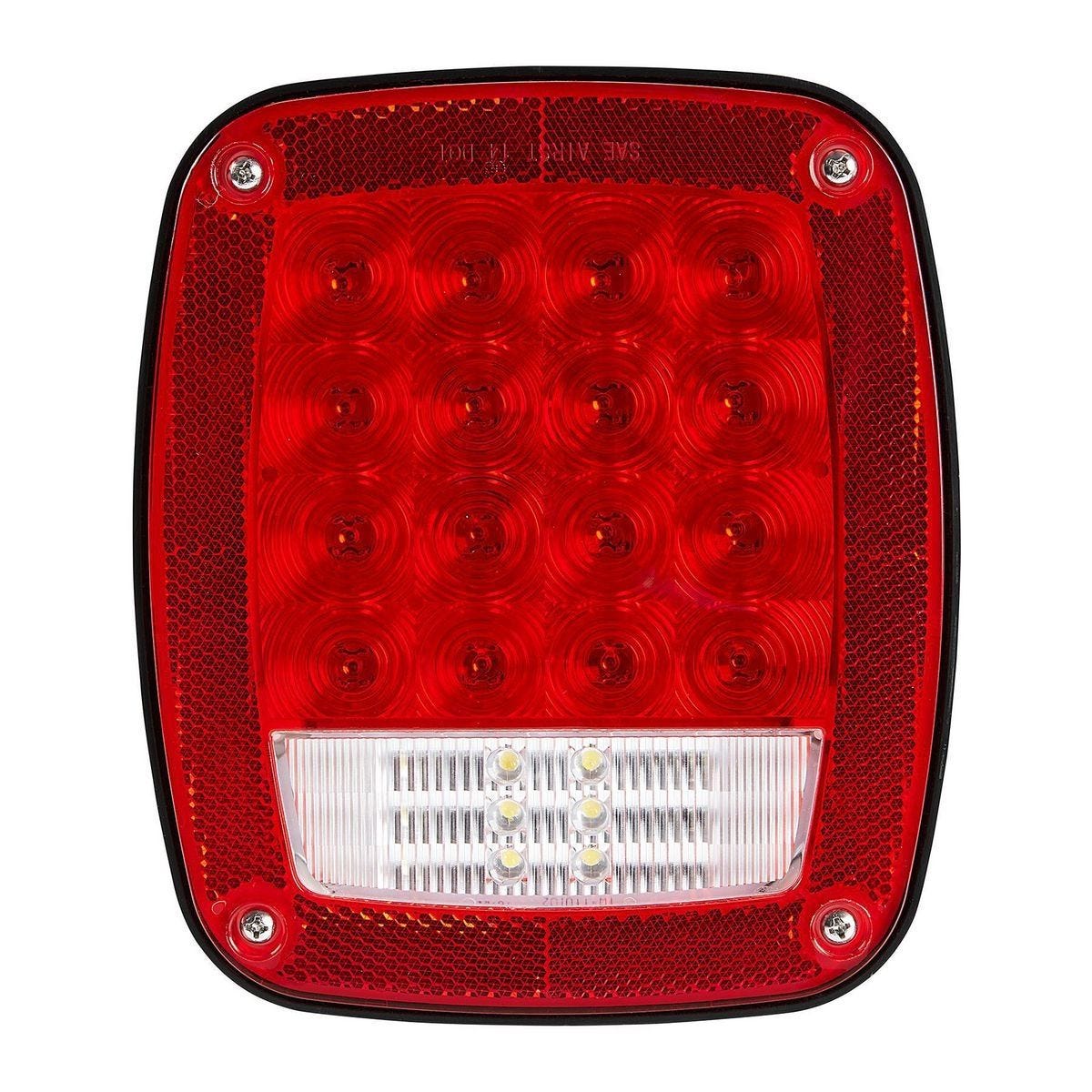 Luz trasera LED rectangular universal de 6 funciones para remolque | 58213