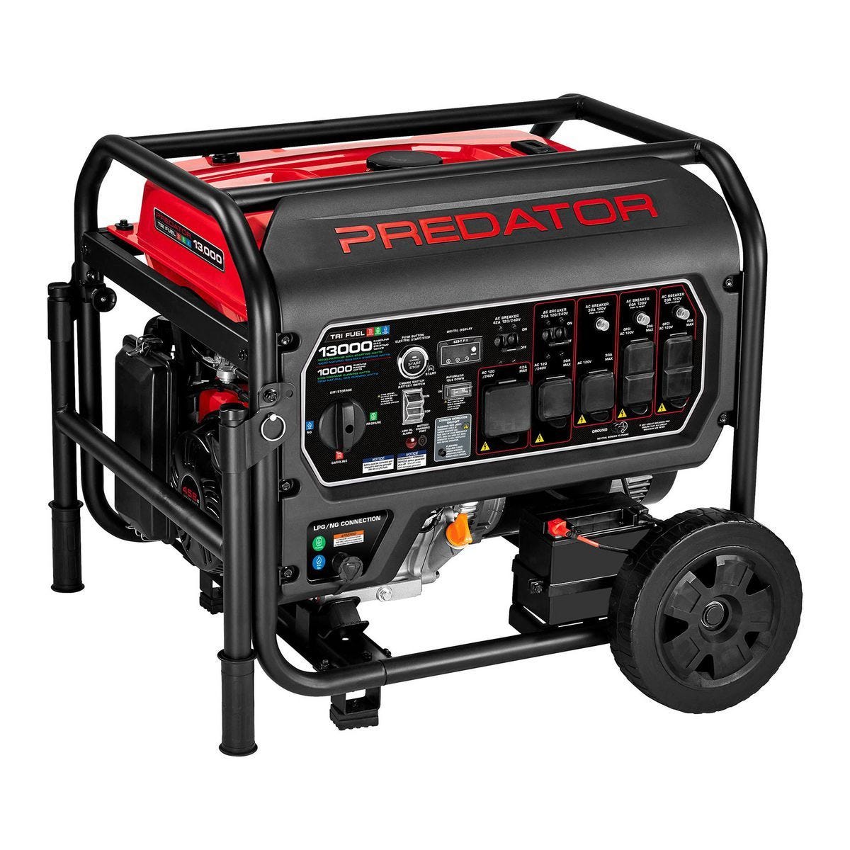 Generador portátil trifuel de 13,000 watts con arranque remoto y tecnología CO SECURE | 71386