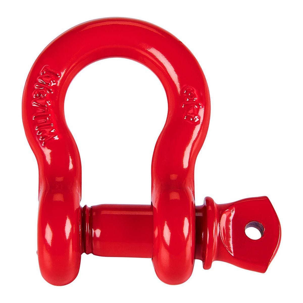 Grillete tipo D de 3/4 pulgada, color rojo | 58640