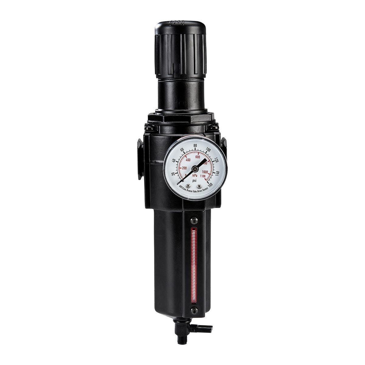 Filtro y regulador de aire con manómetro de 1/2 pulgada NPT | 58182