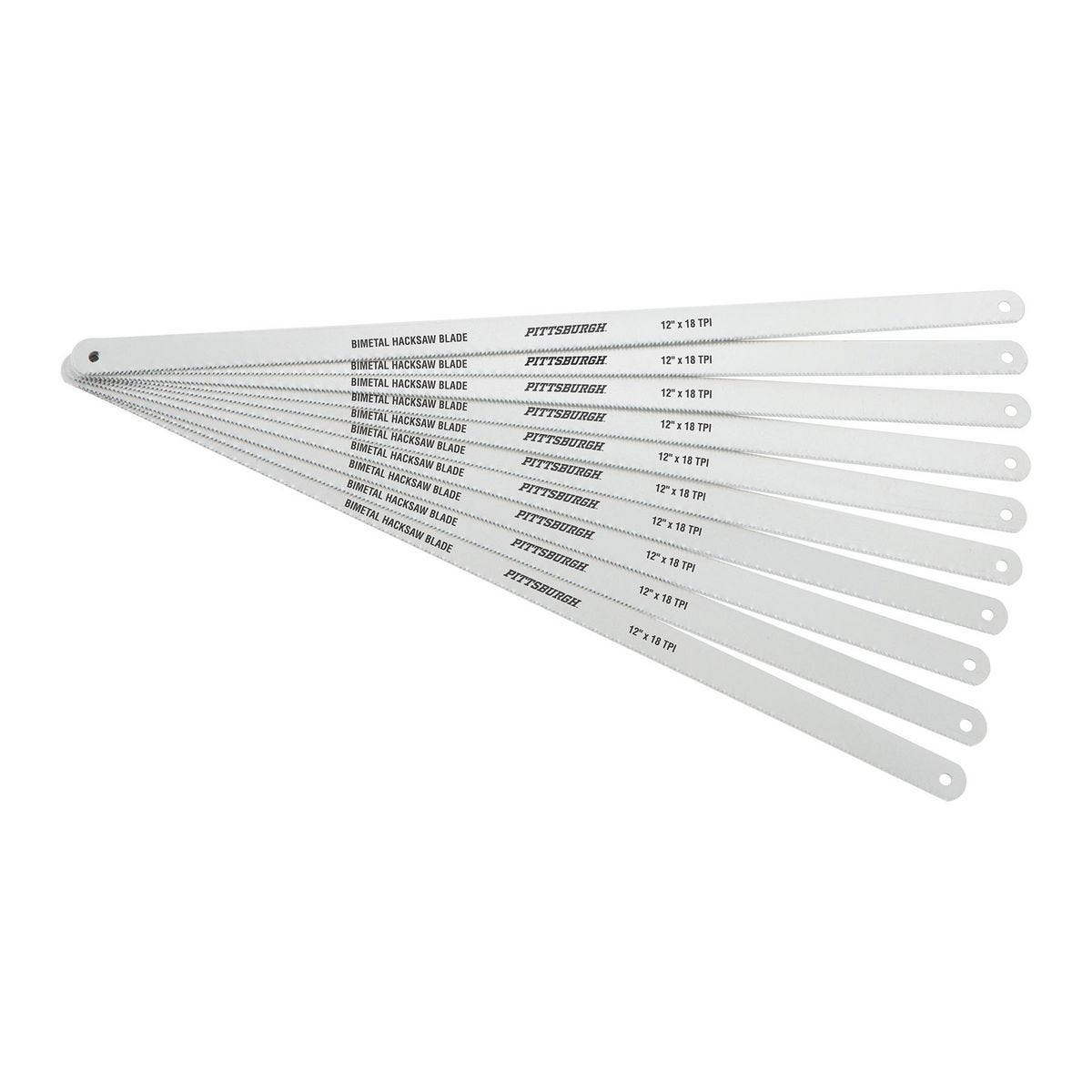 Paquete de 10 hojas de segueta bimetal de 12 pulgadas y 18 TPI | 71144