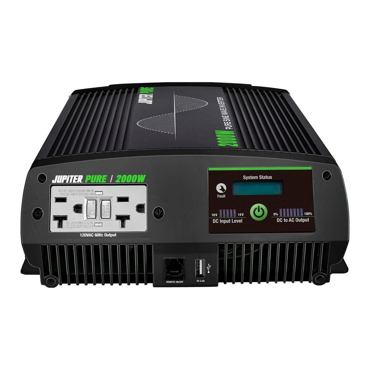 Inversor de potencia de onda sinusoidal pura 2000 watts continuos / 4000 watts pico | 57272