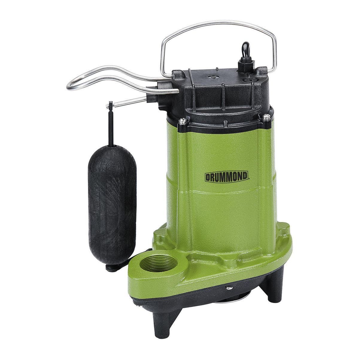 Bomba sumergible para achique y aguas residuales DRUMMOND 1/2 HP, 4400 GPH, interruptor de flotador de acción rápida | 58030