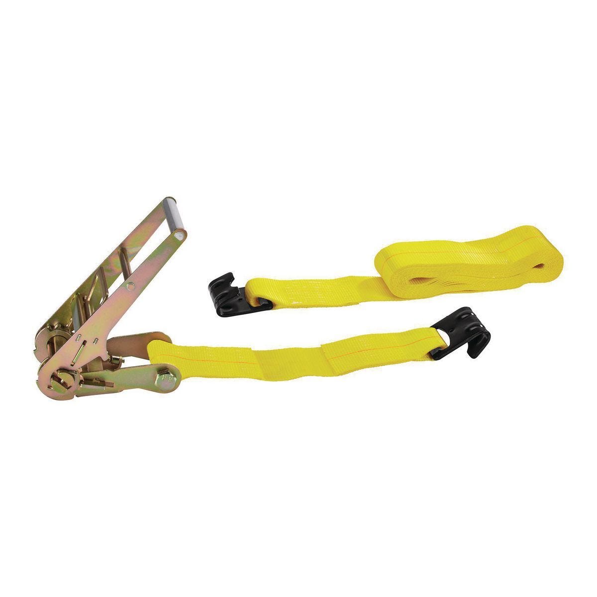 Correa de amarre para carga con gancho plano de 4 pulgadas x 27 pies y trinquete | 64835