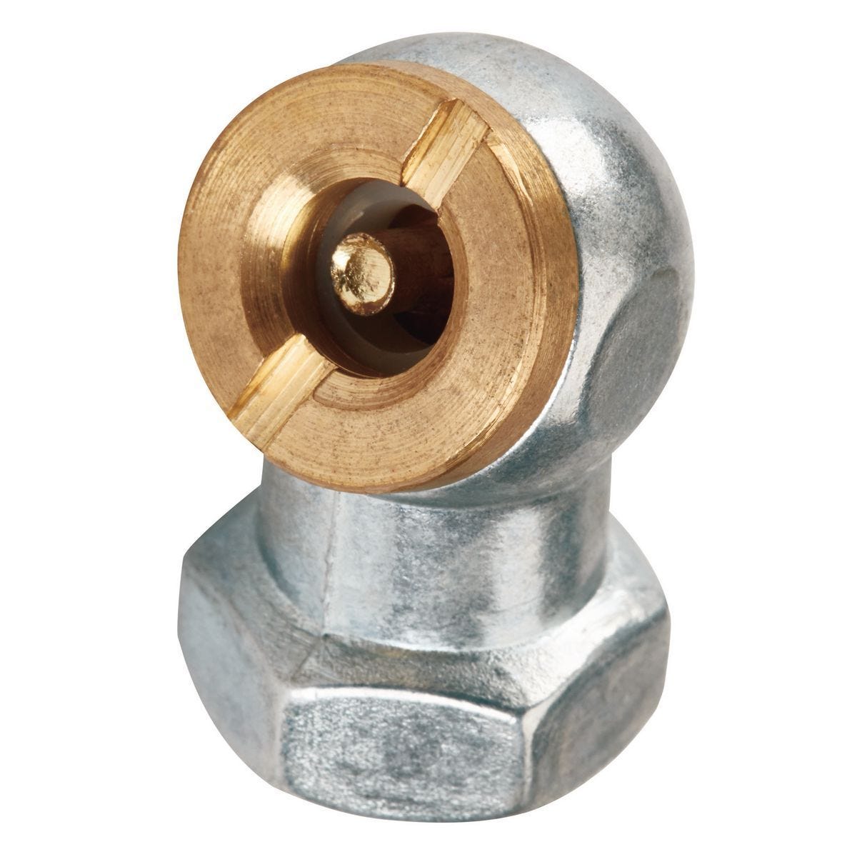 Válvula de inflado neumática con pie de bola de 1/4 pulg. NPT para compresor | 63565