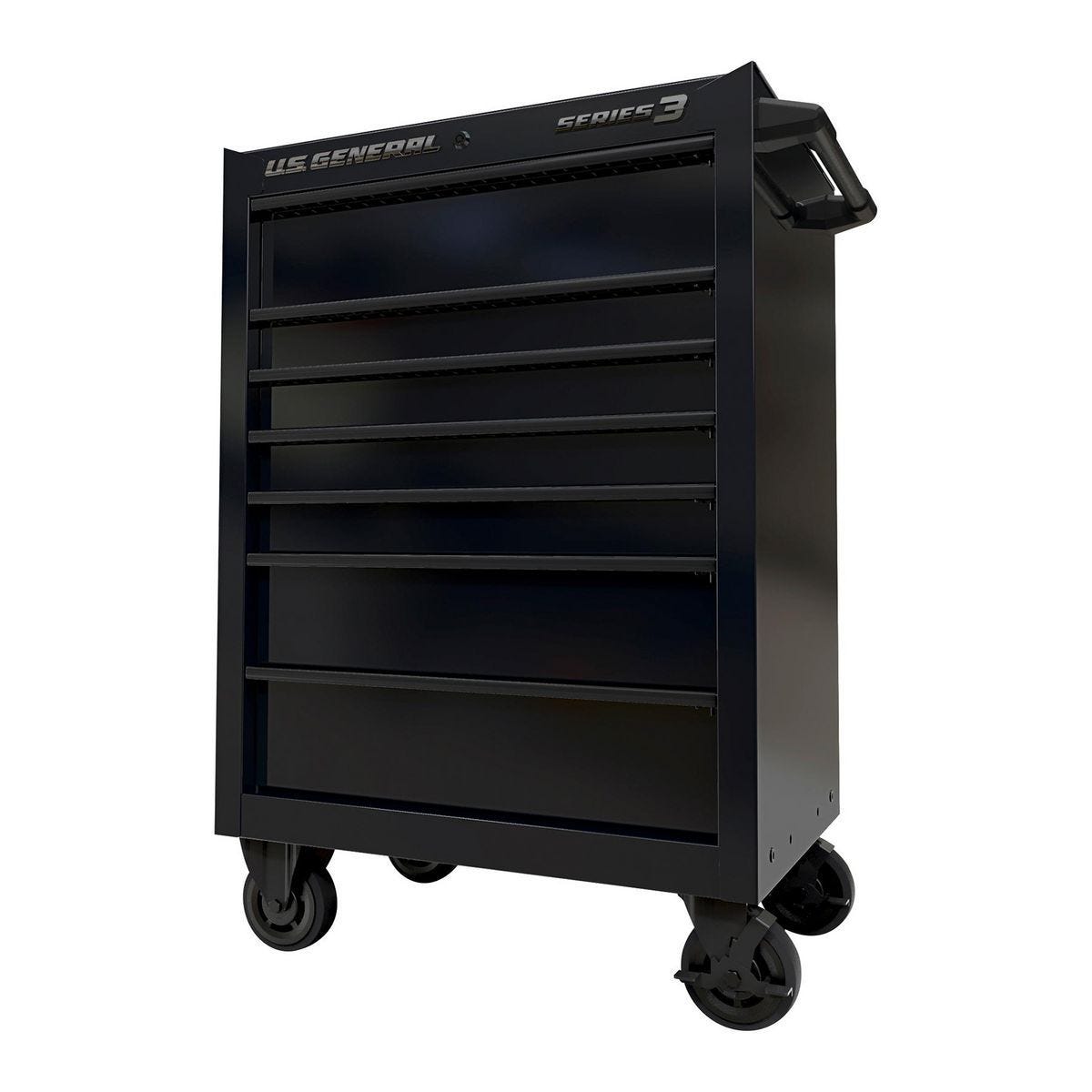 Cajón rodante para herramientas de 27 x 22 pulgadas, Serie 3, color negro | 70736