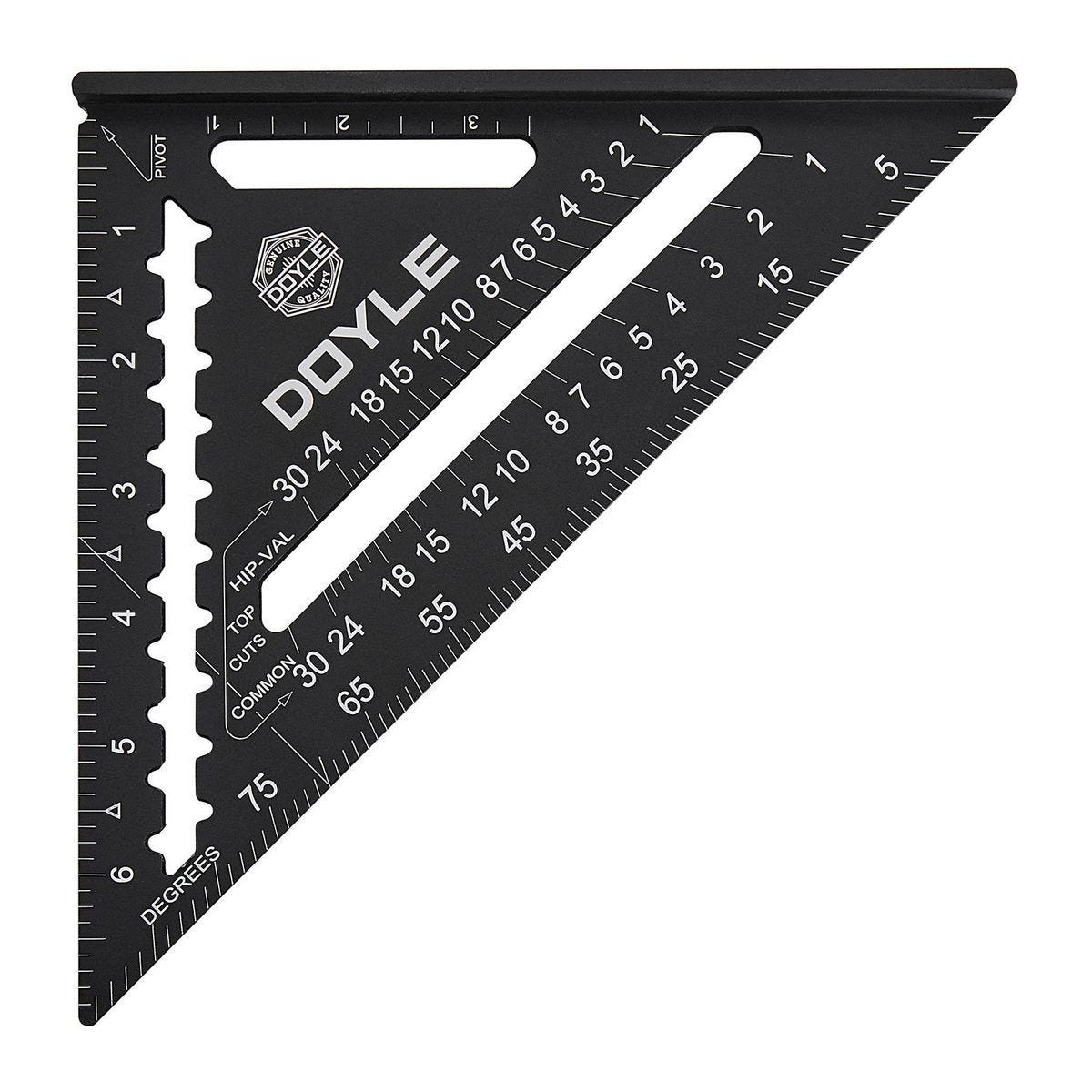 Escuadra para cortes de precisión de 7 pulgadas profesional de aluminio con grabado láser | 57083