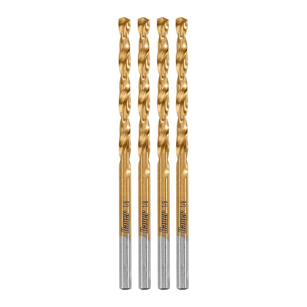 Juego de brocas de titanio BAUER 1/8 pulgada, 4 piezas | 64901