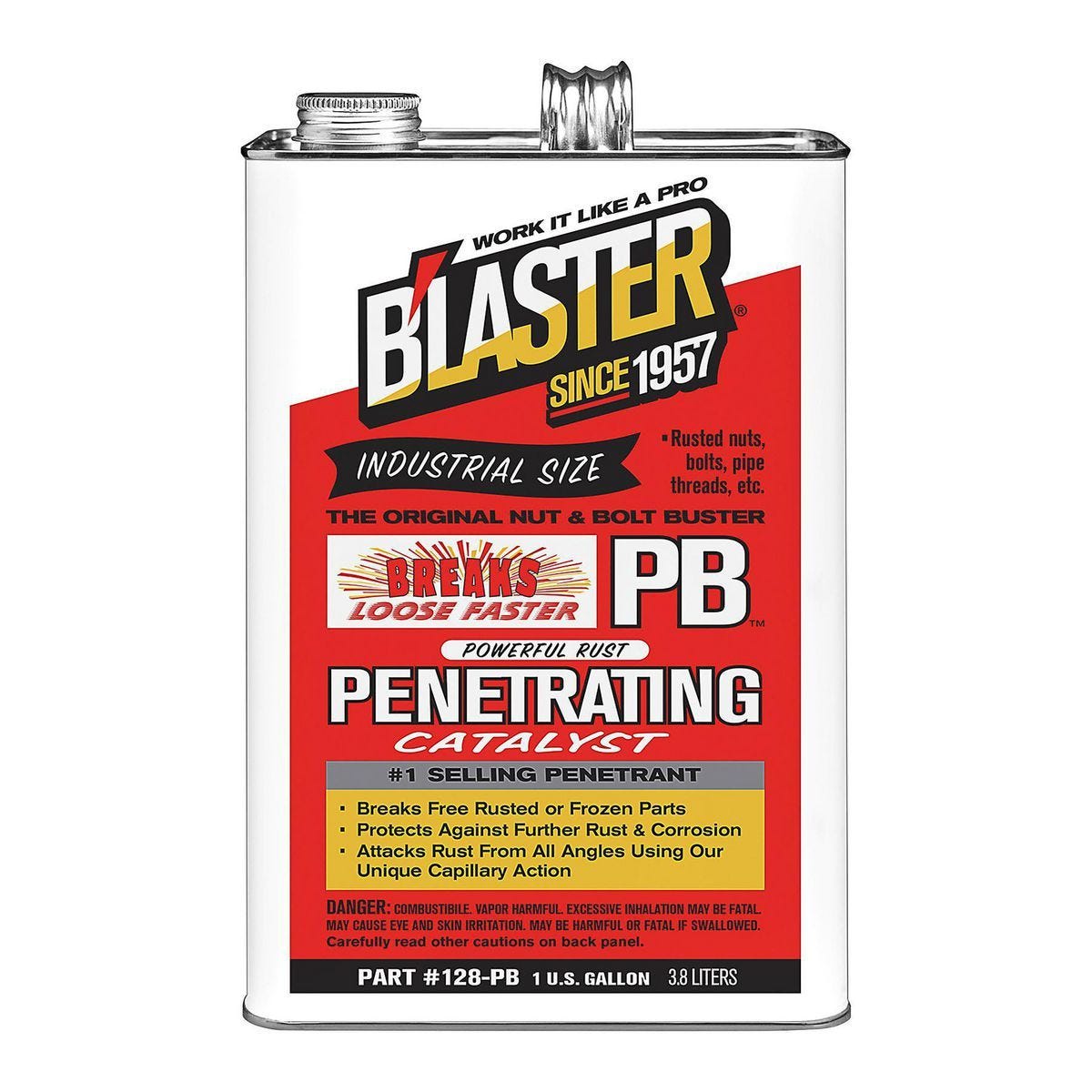 Penetrante industrial B'LASTER de 1 galón para liberar tuercas, pernos y piezas oxidadas | 71247