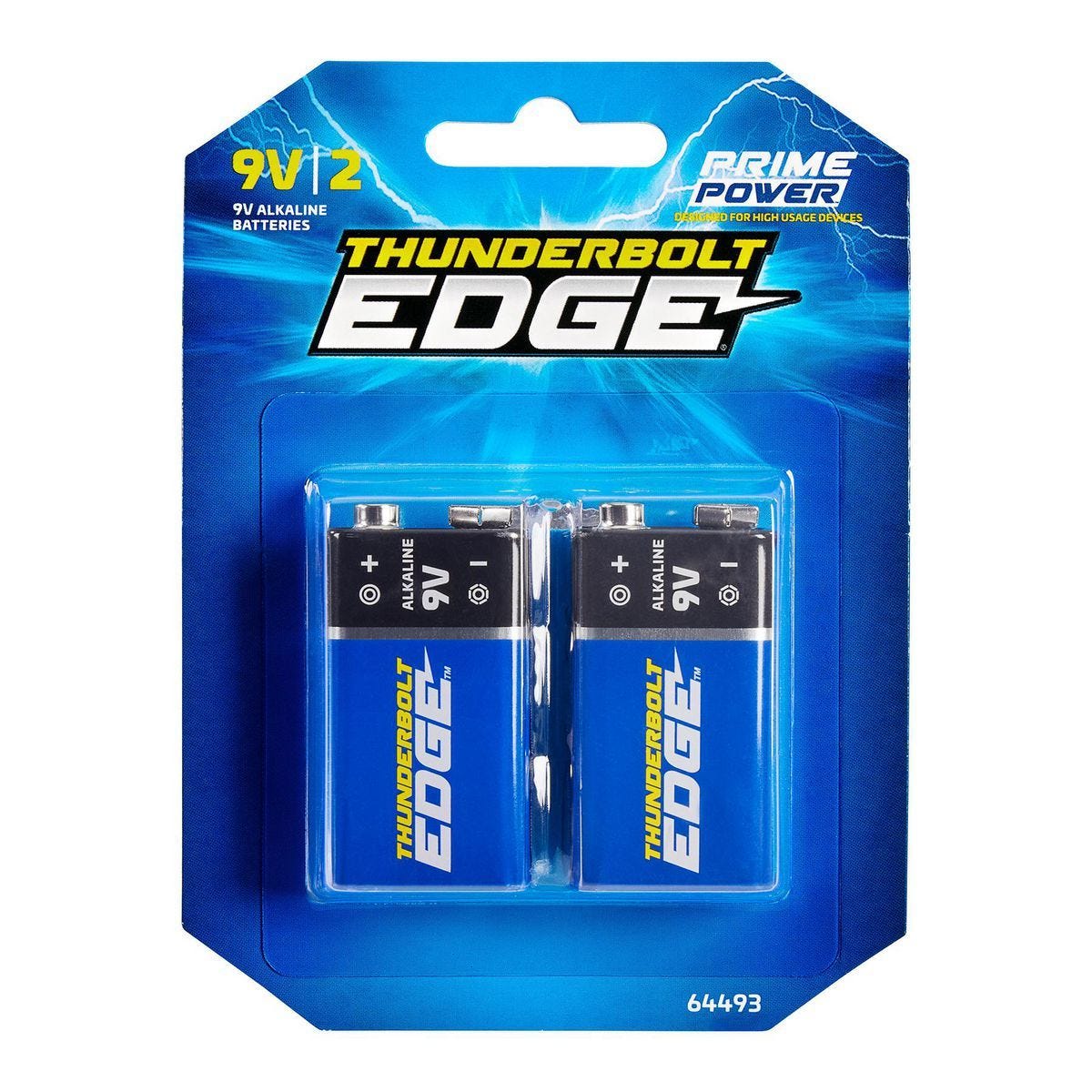 Baterías alcalinas 9V Prime Power™, paquete de 2 unidades | 64493