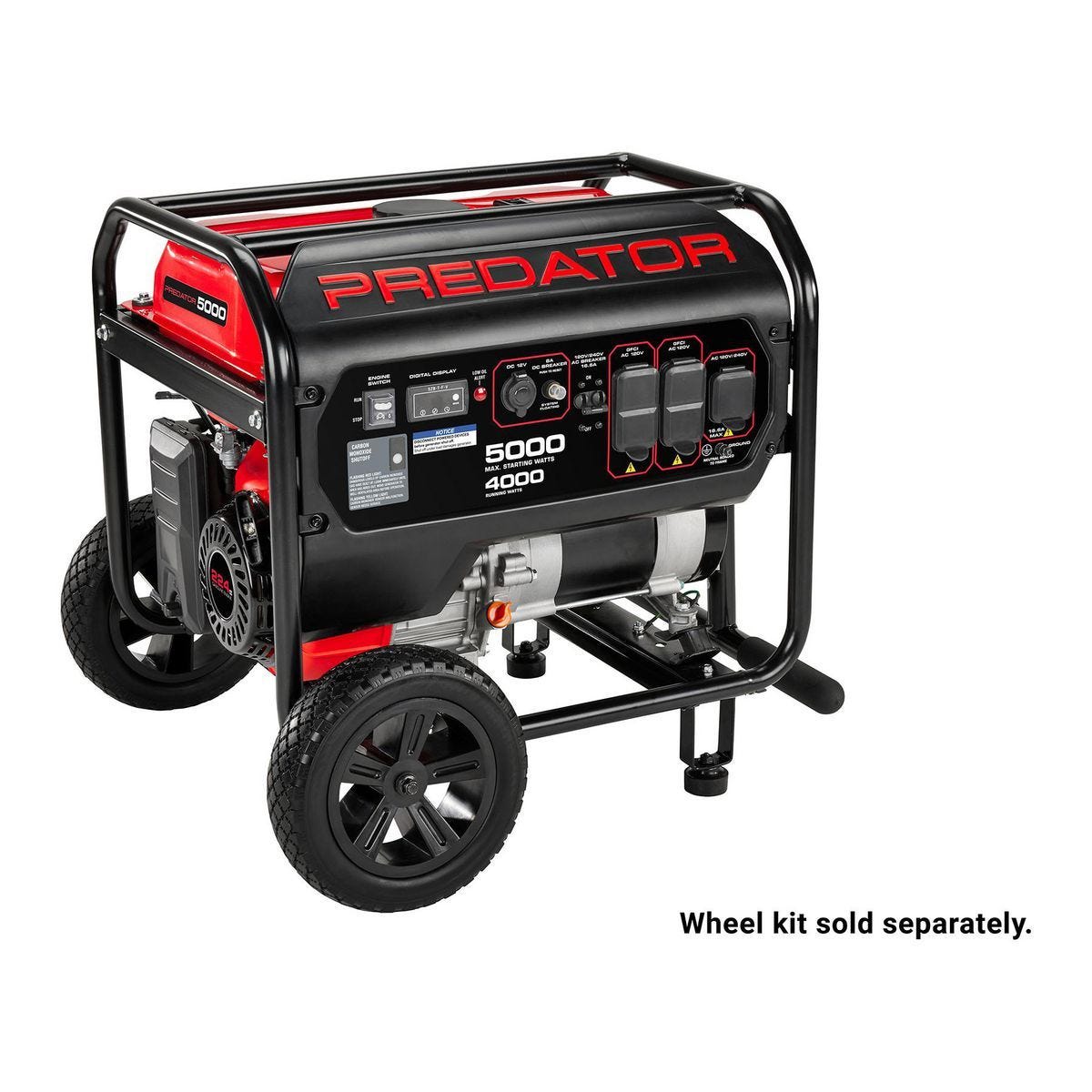Generador portátil a gasolina Predator de 5000 vatios con tecnología CO SECURE, EPA | 72613