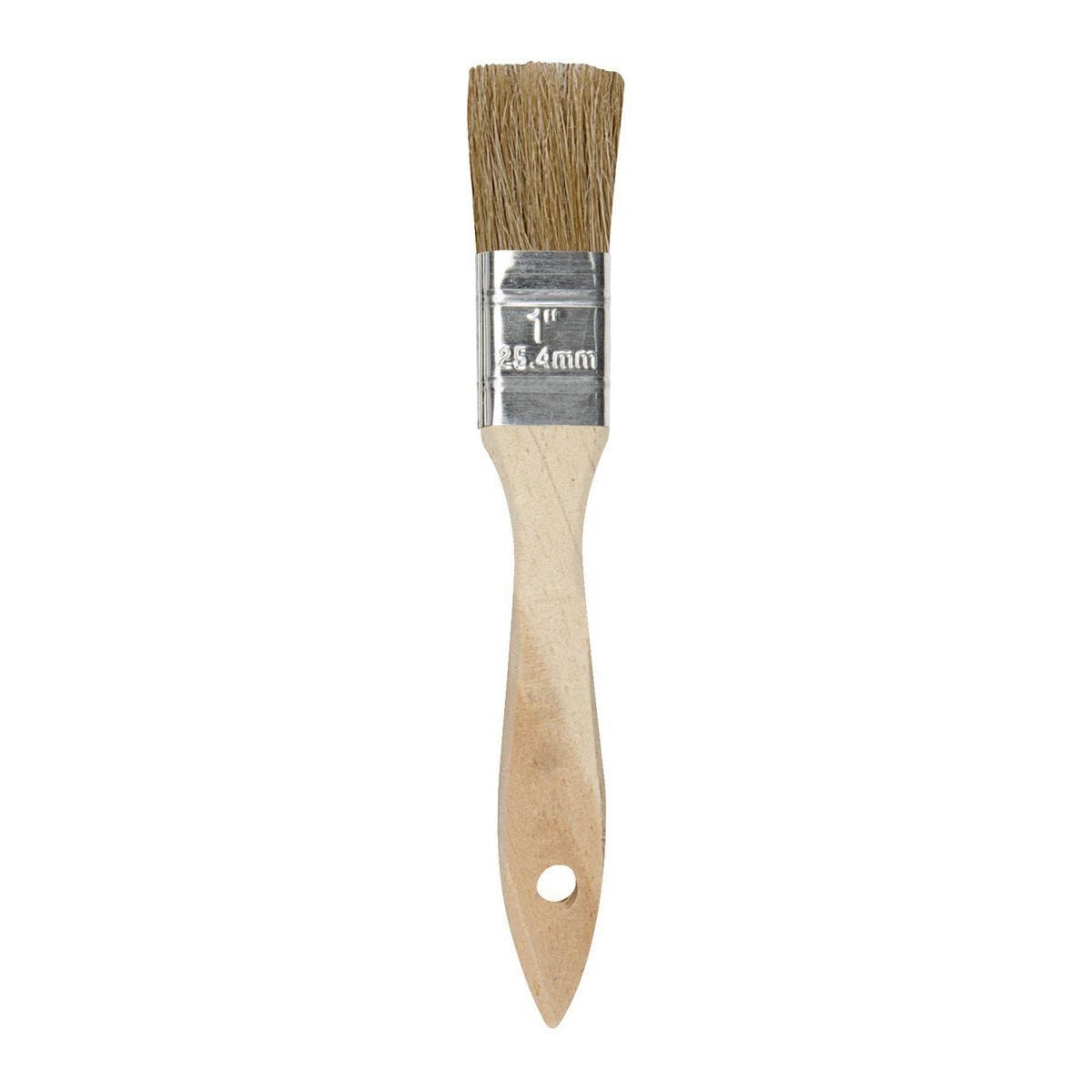 Brocha chip de 1 pulgada con cerdas naturales y mango de madera dura | 58105