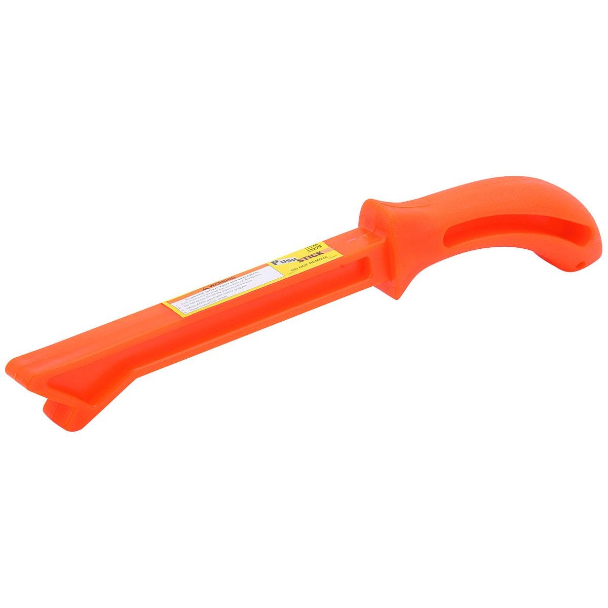 Palanca de empuje de plástico para sierra de mesa, color naranja de alta visibilidad | 33279