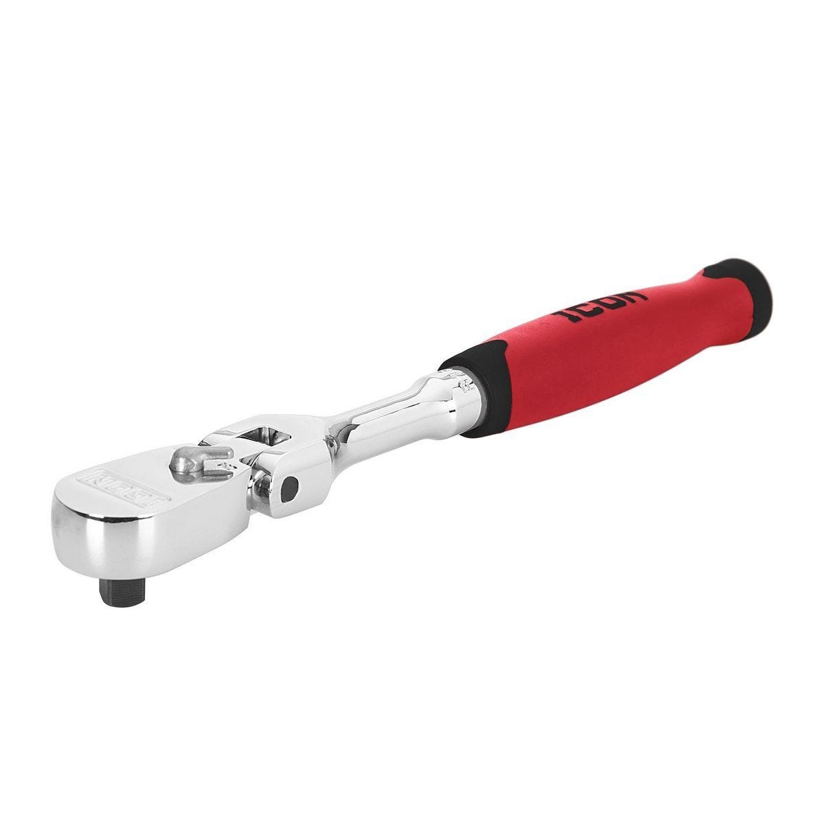 Llave de carraca profesional de cabeza flexible 1/4 pulgada con empuñadura cómoda | R1FG