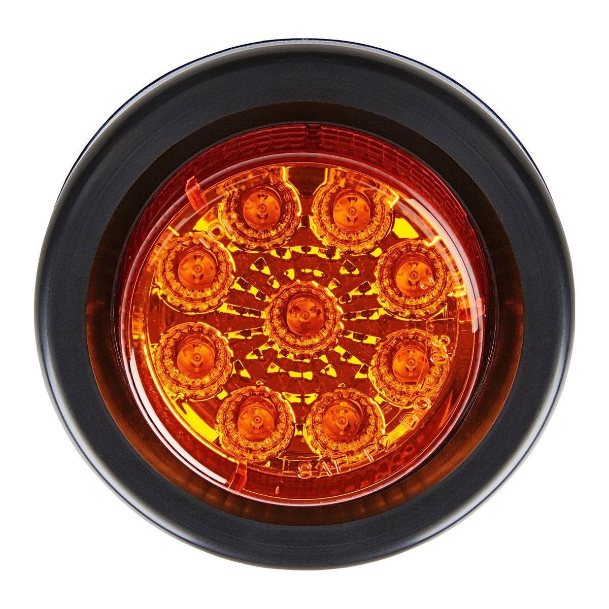 Luz LED ámbar redonda de 2 pulgadas para remolque, marcadora y trasera | 56158