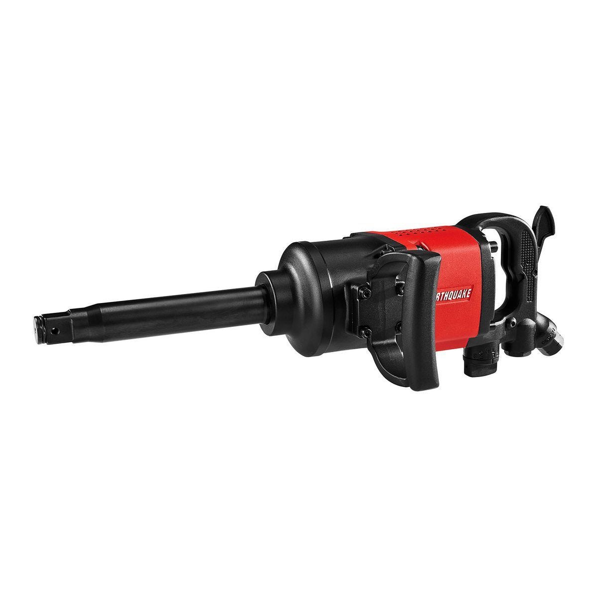 Llave de impacto neumática profesional de 1 pulgada con manija D de aluminio, yunque extendido de 8 pulgadas, sin pasador, 2500 ft-lbs, color rojo | 61616