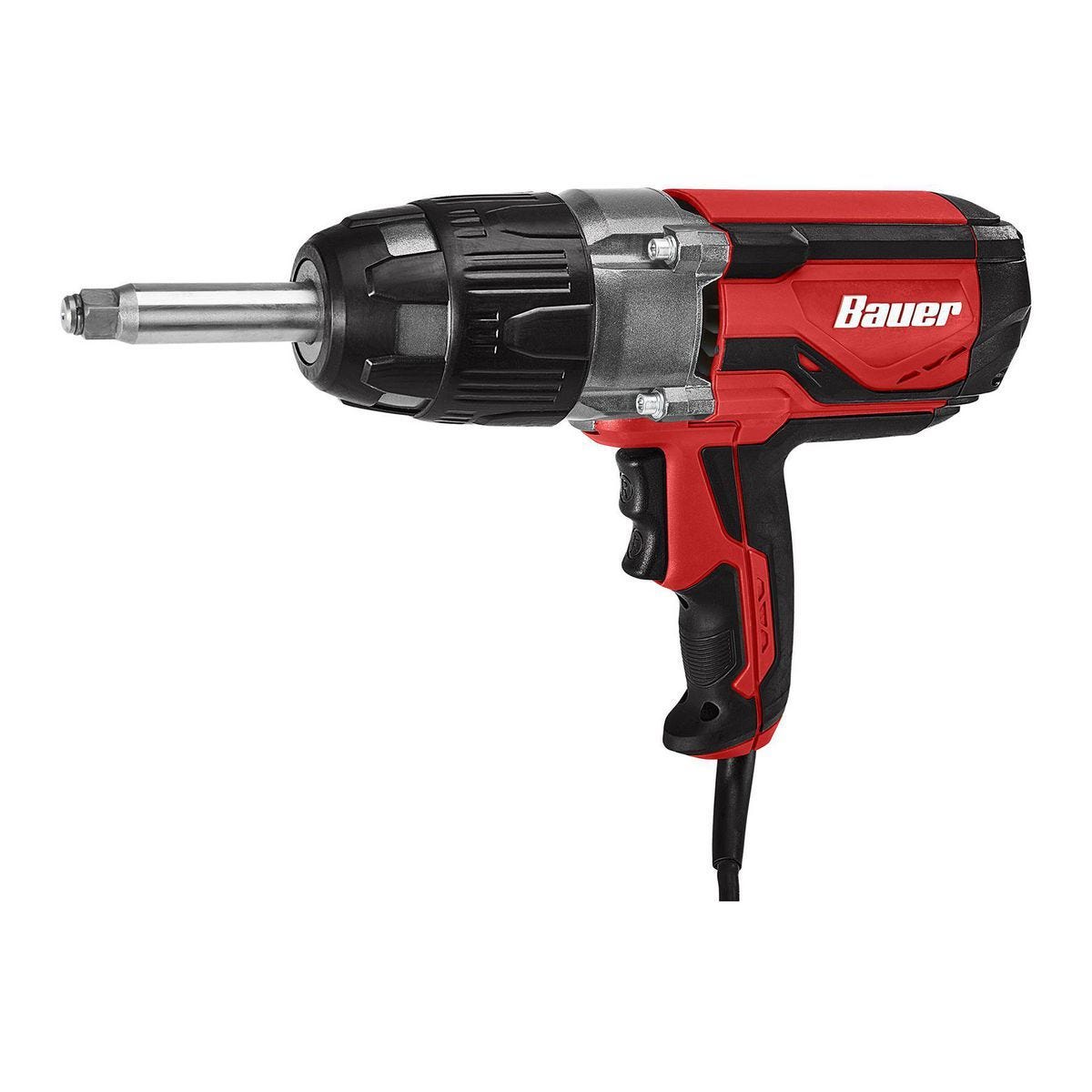 Llave de impacto eléctrica BAUER 1/2 pulgada, 8.5 Amp, con yunque extendido de 2 pulgadas | 2084E-B